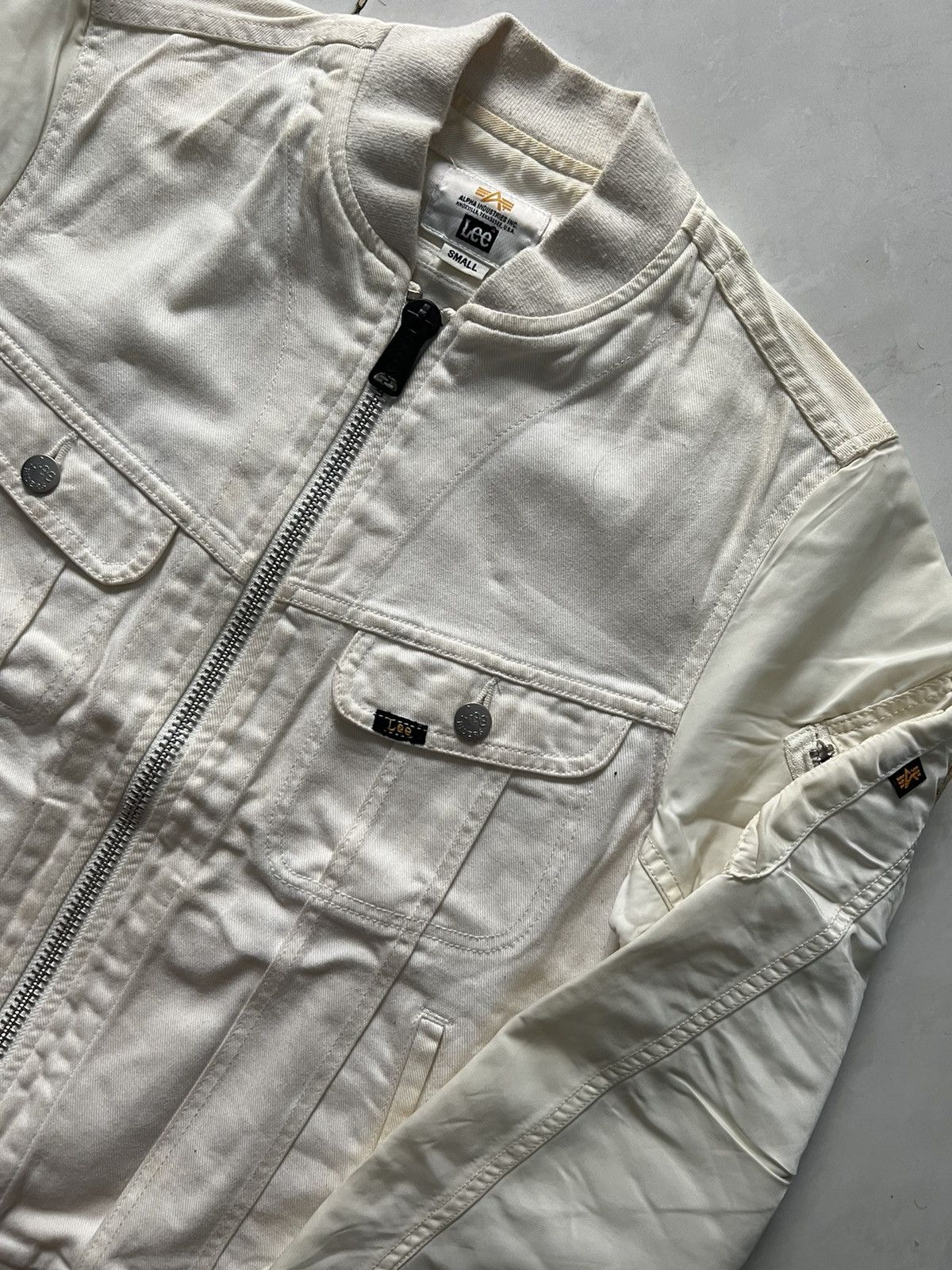 Alpha Industries VERY RARE JACKET ALPHA INDUSTRIES X LEE RIDERS DENIM JEANS Size US S / EU 44-46 / 1 - 3 Thumbnail