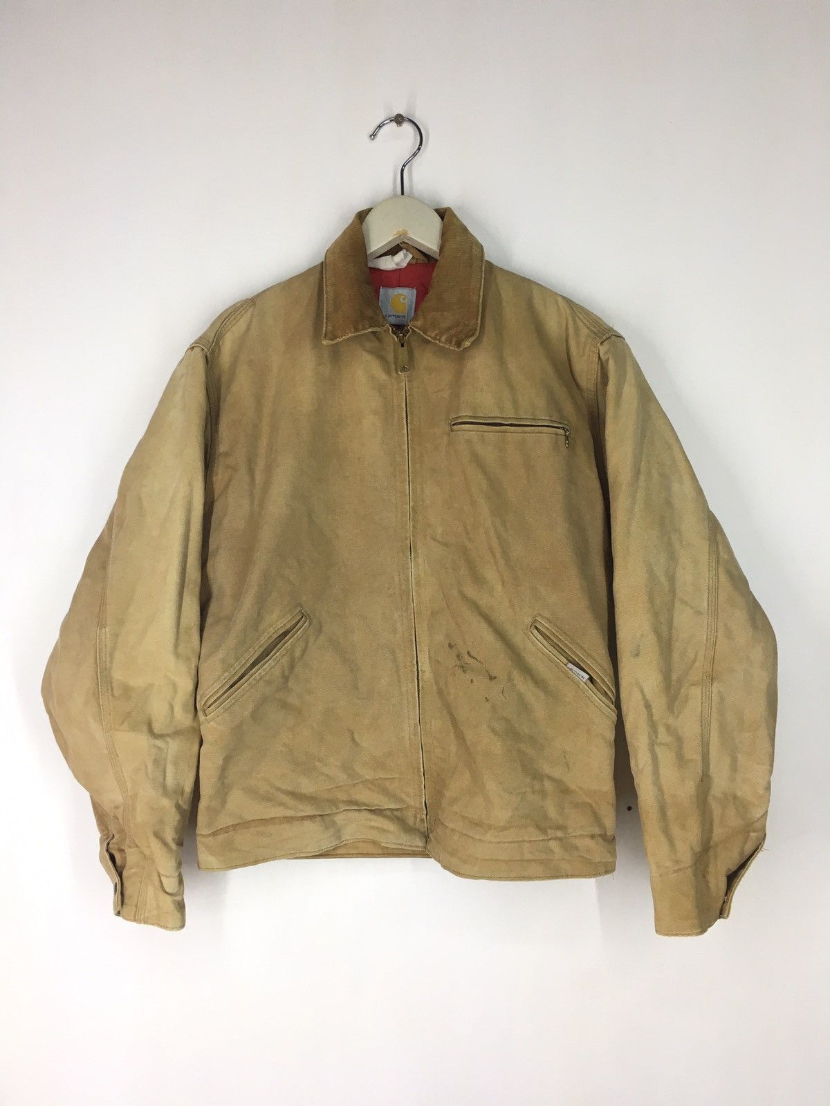 image of Vintage Carhartt Workers Workwear Detroit Jacket in Brown, Men's (Size Medium)