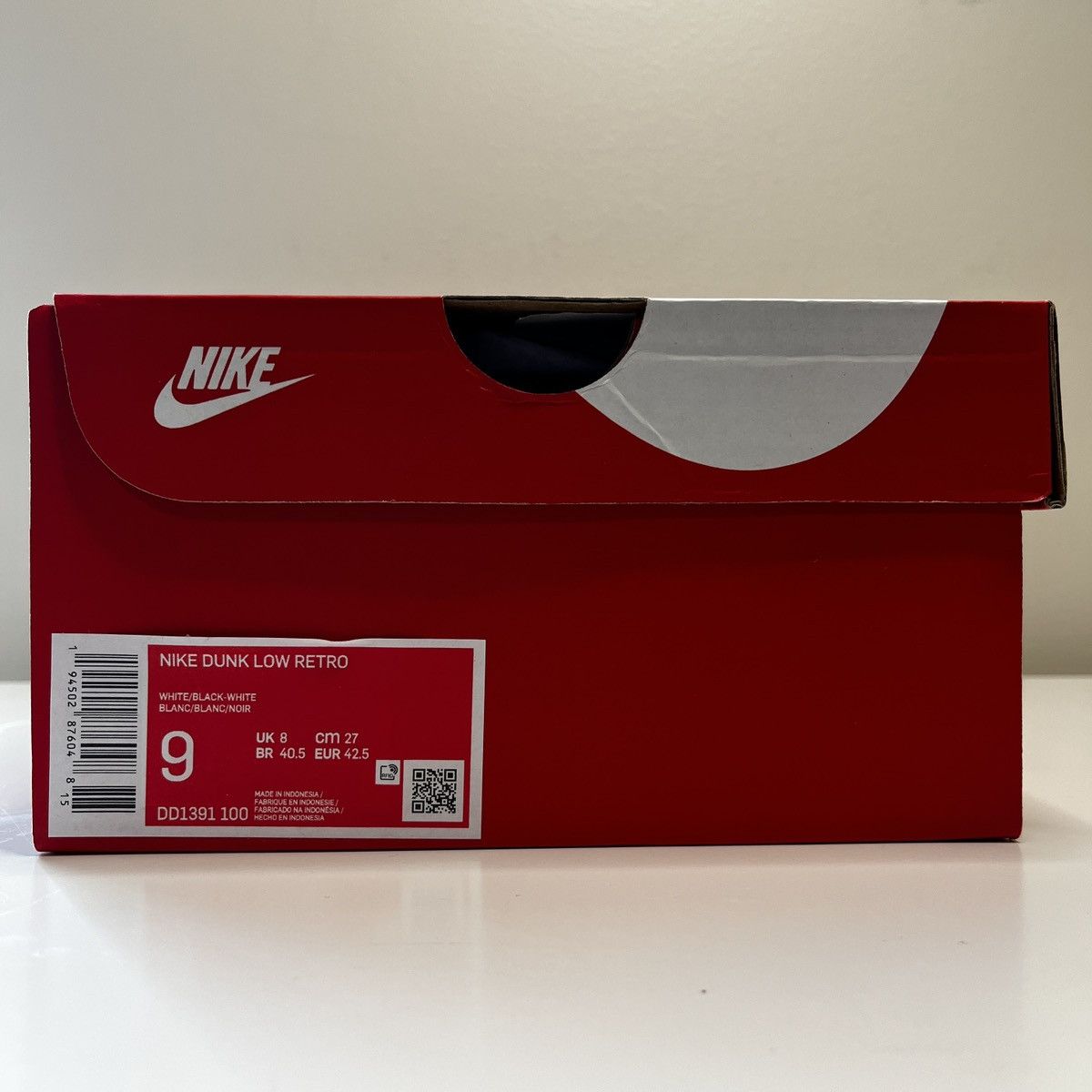Nike Nike Dunk Low Retro Panda (Black/White) DD1391 100 Size US 9 / EU 42 - 7 Thumbnail