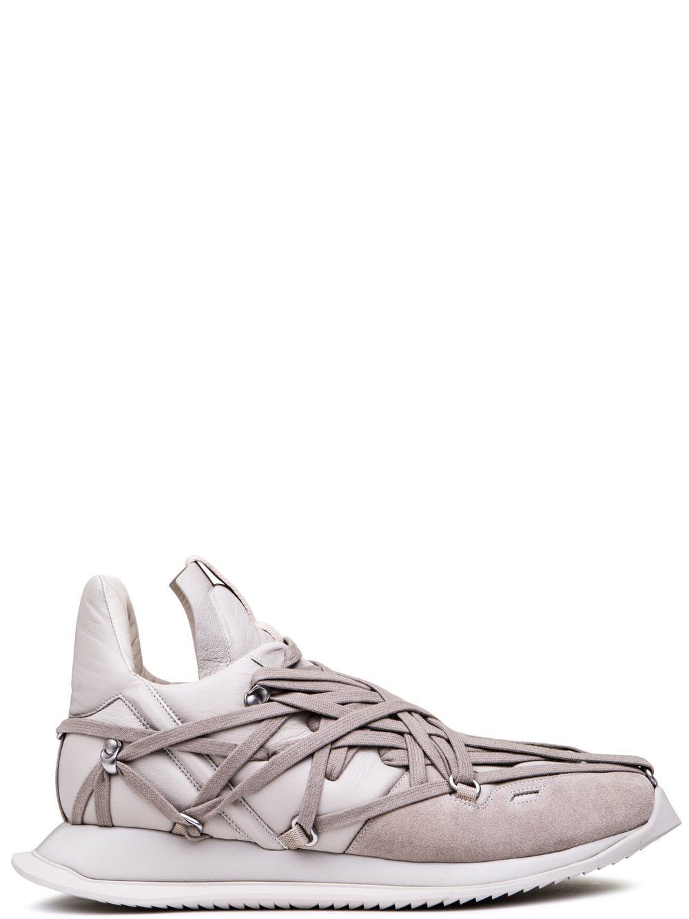 image of Rick Owens Maximal Megalaced Sneakers 44 Ss20 in Grey Pearl, Men's (Size 11)