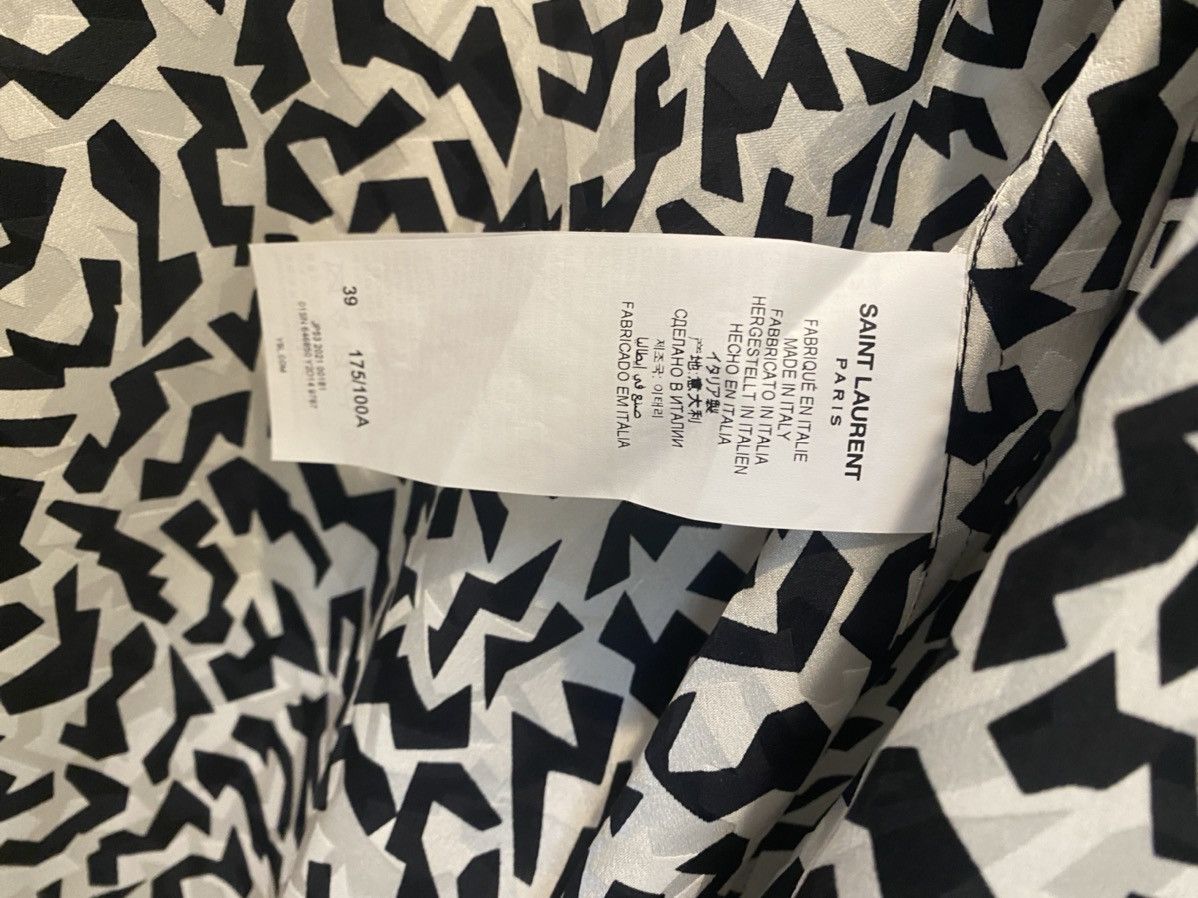 Saint Laurent Paris Saint Laurent Sparkle Printed Shirt NEW Size US M / EU 48-50 / 2 - 2 Thumbnail