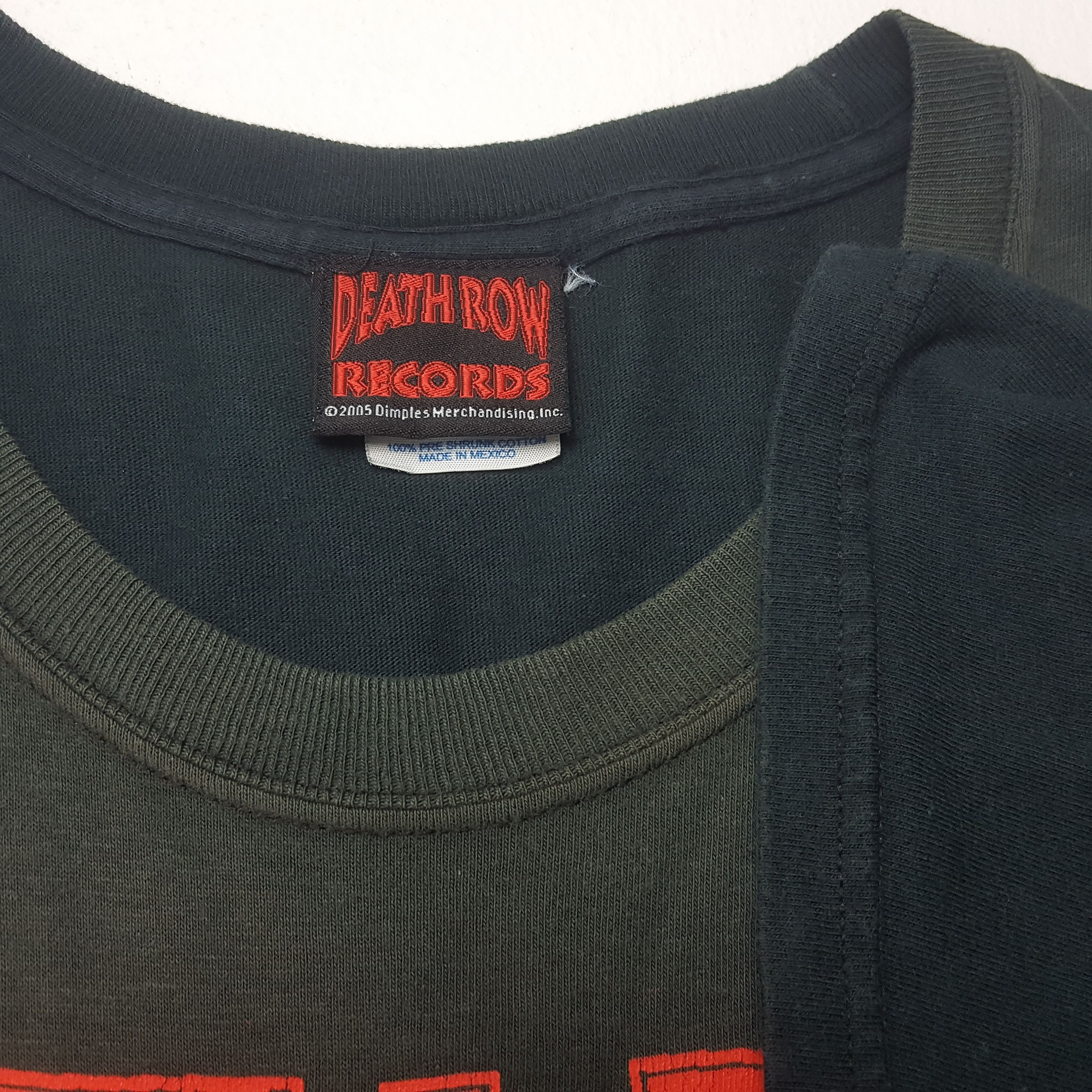 Death Row Records × Rap Tees × Vintage Vintage DEATH ROW RECORDS Rapper HipHop Lable T-shirt Size US XL / EU 56 / 4 - 6 Thumbnail