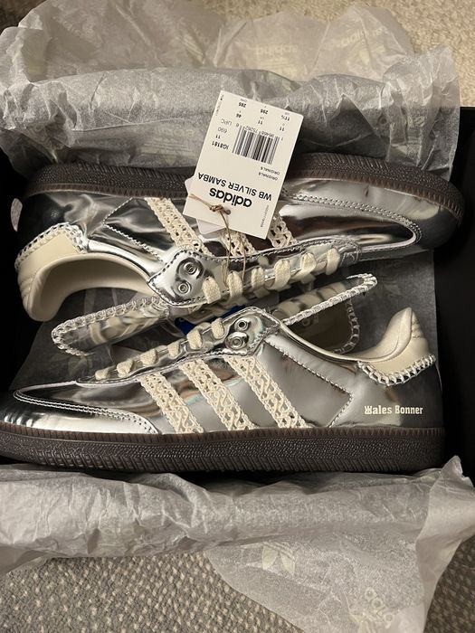 Adidas Samba Wales Bonner Silver Sneakers