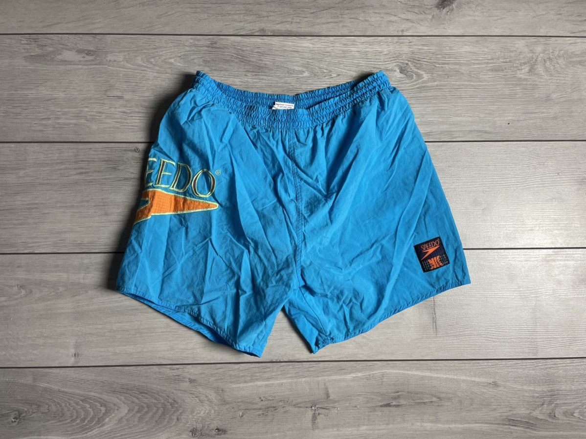 Speedo Speedo shorts embroidered logo vintage size Large Size US 34 / EU 50 - 1 Thumbnail