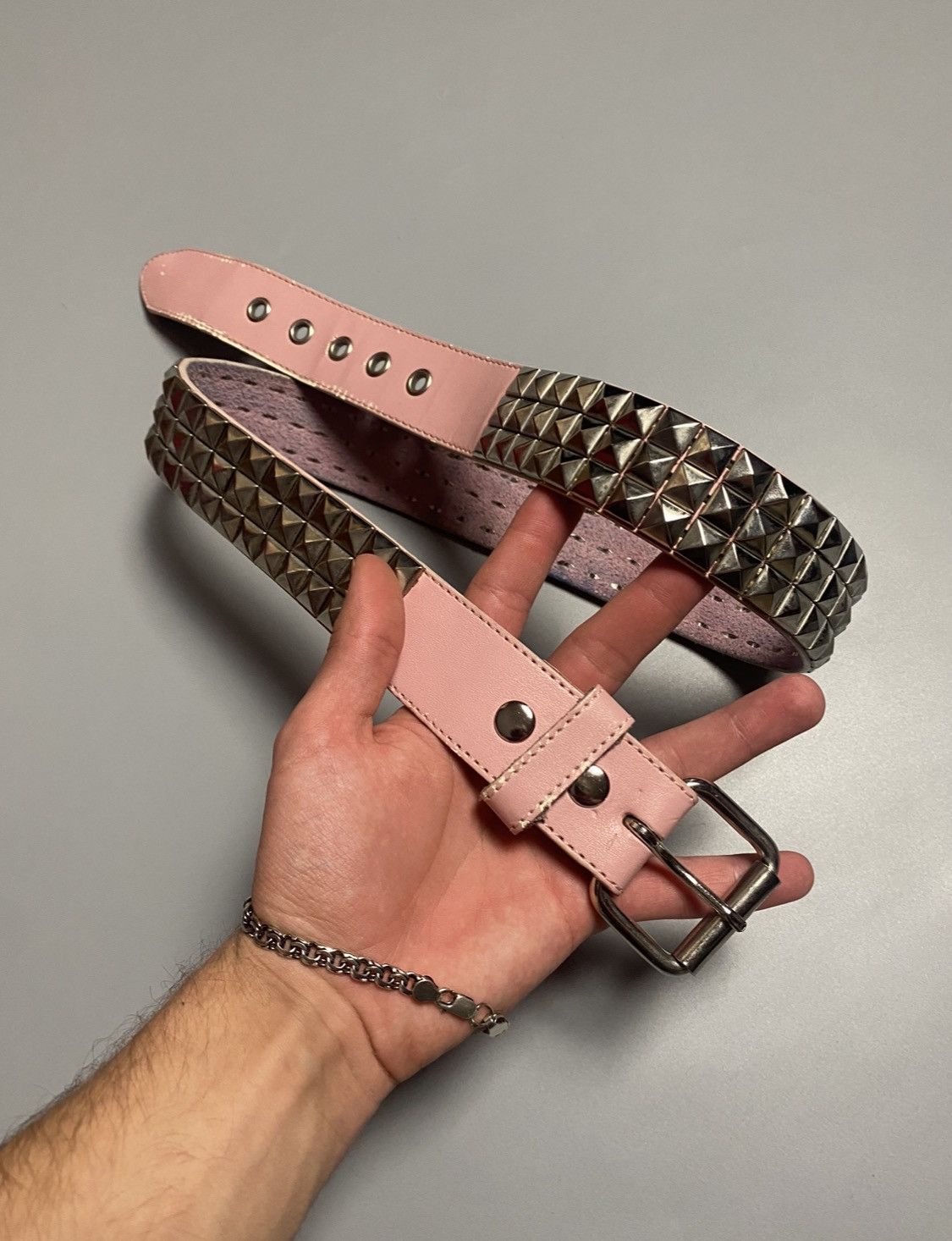 Other Belt y2k rhinestones pink Size ONE SIZE - 1 Thumbnail