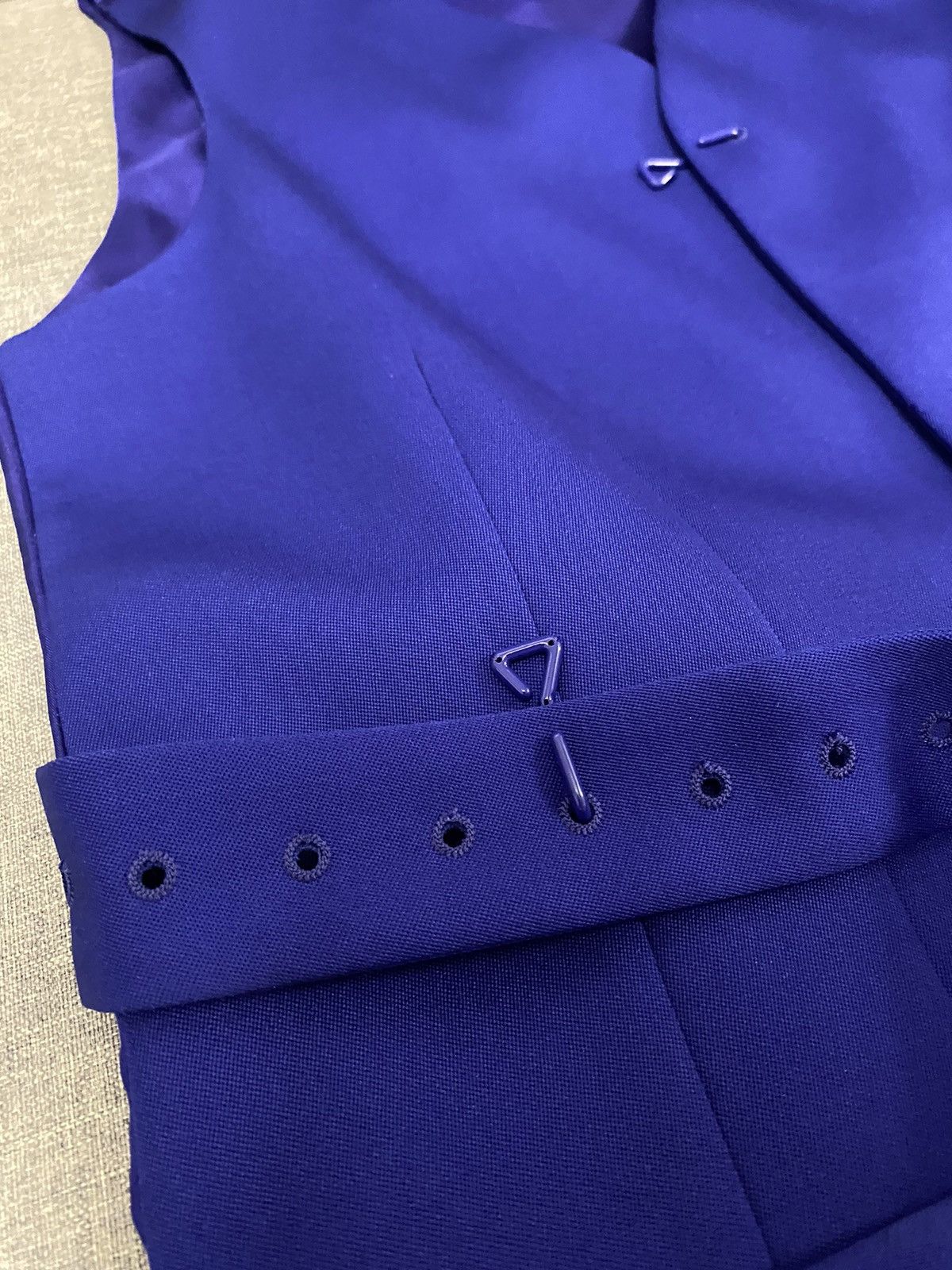 Louis Vuitton Louis Vuitton Amen Break blue wool hook detail gilet 52 Size 52R - 5 Thumbnail