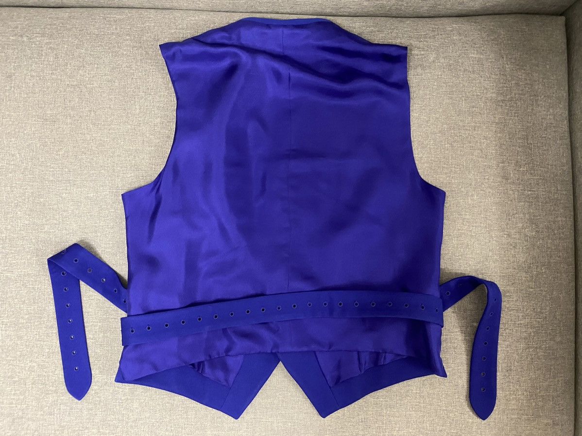 Louis Vuitton Louis Vuitton Amen Break blue wool hook detail gilet 52 Size 52R - 3 Thumbnail