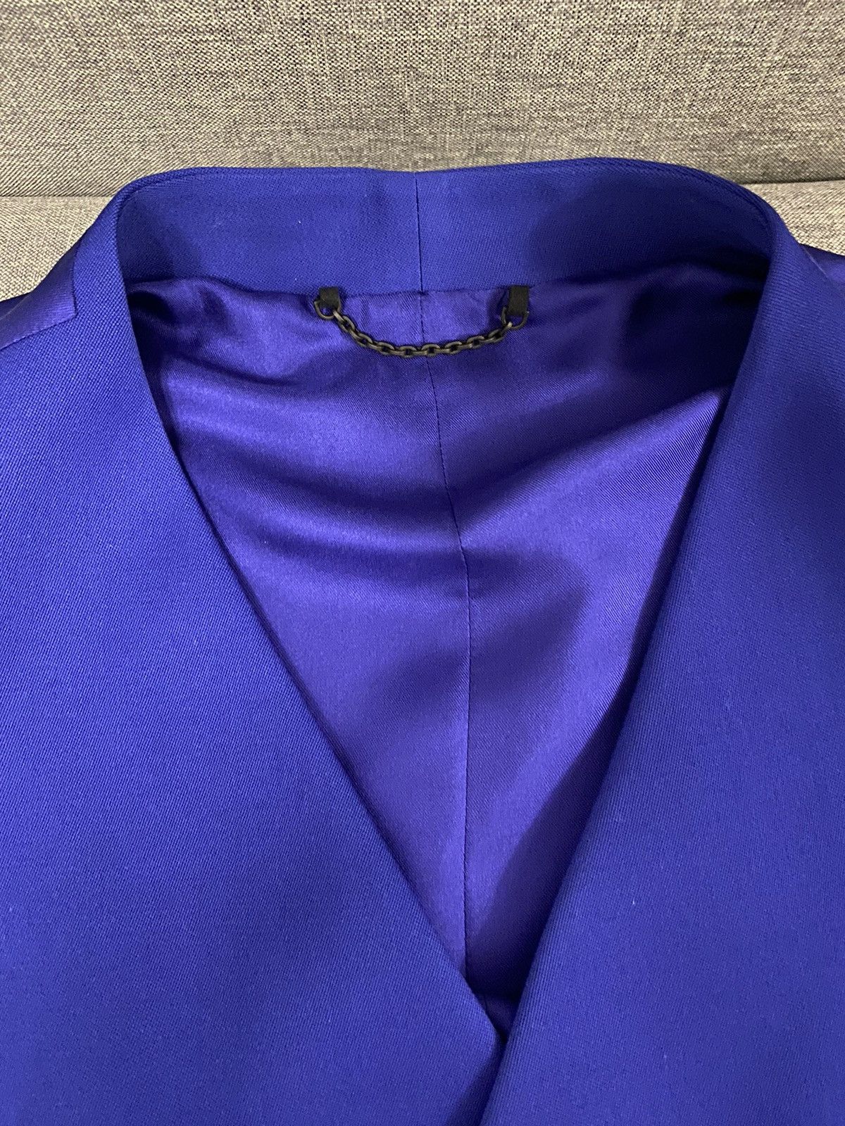 Louis Vuitton Louis Vuitton Amen Break blue wool hook detail gilet 52 Size 52R - 7 Thumbnail