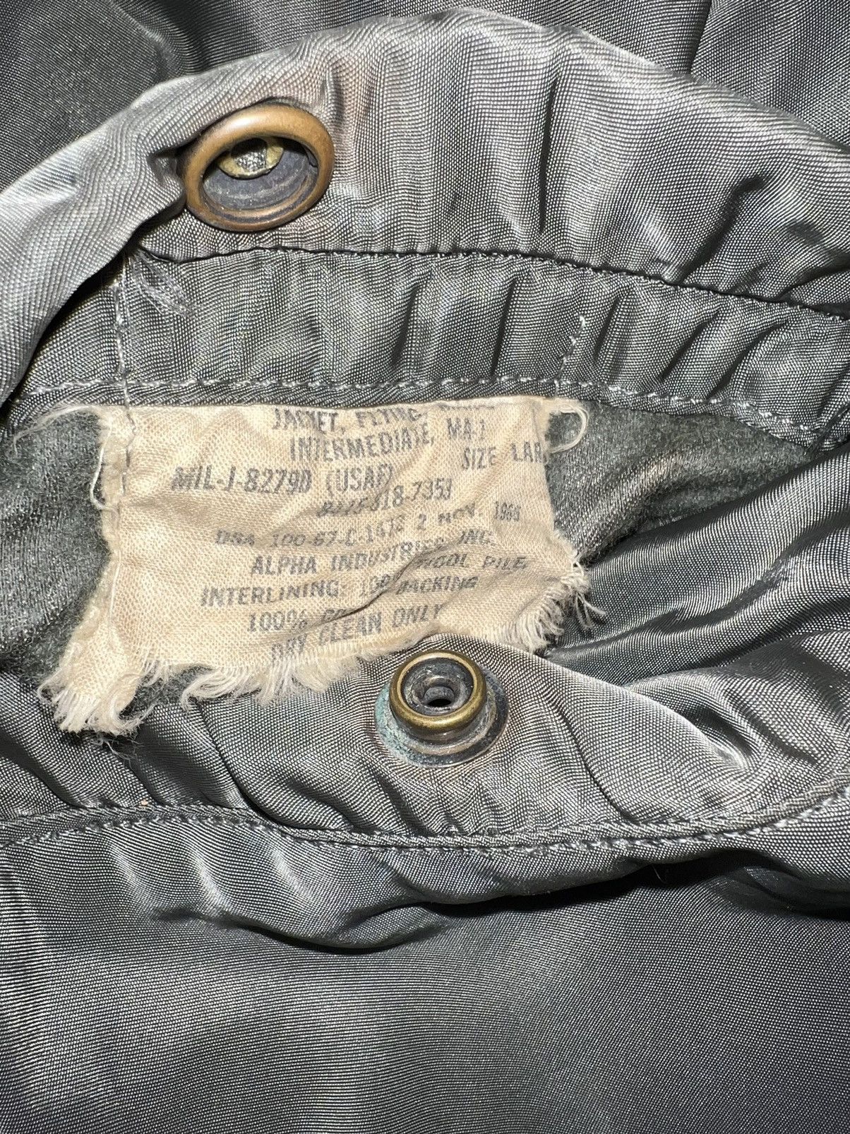 Alpha Industries VERY RARE VINTAGE JACKET FLIGHT BOMBER MA 1 ALPHA INDUSTRIES Size US L / EU 52-54 / 3 - 6 Thumbnail
