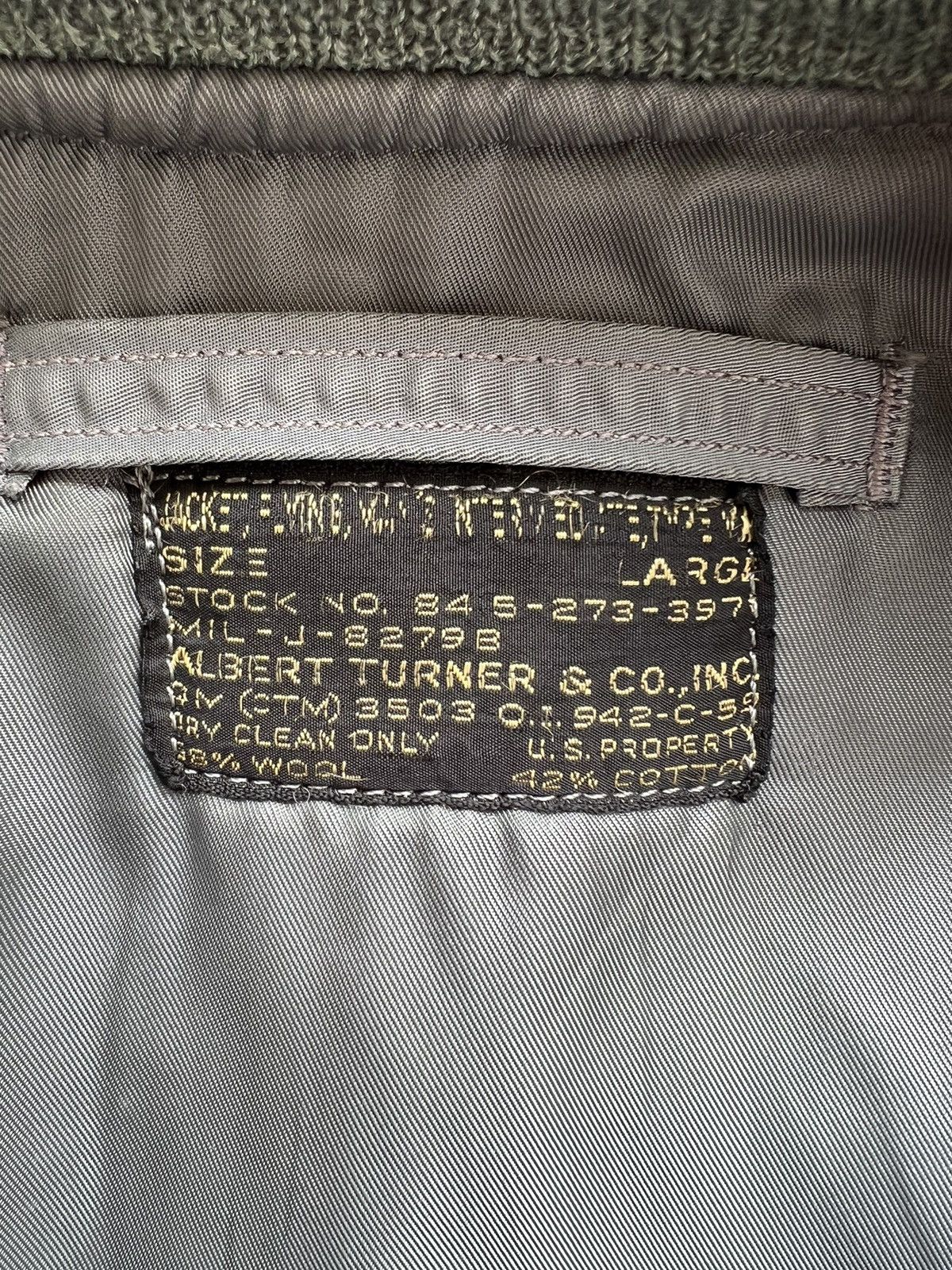 Other VERY RARE VINTAGE JACKET FLIGHT BOMBER MA 1 ALBER TURNER Size US L / EU 52-54 / 3 - 3 Thumbnail