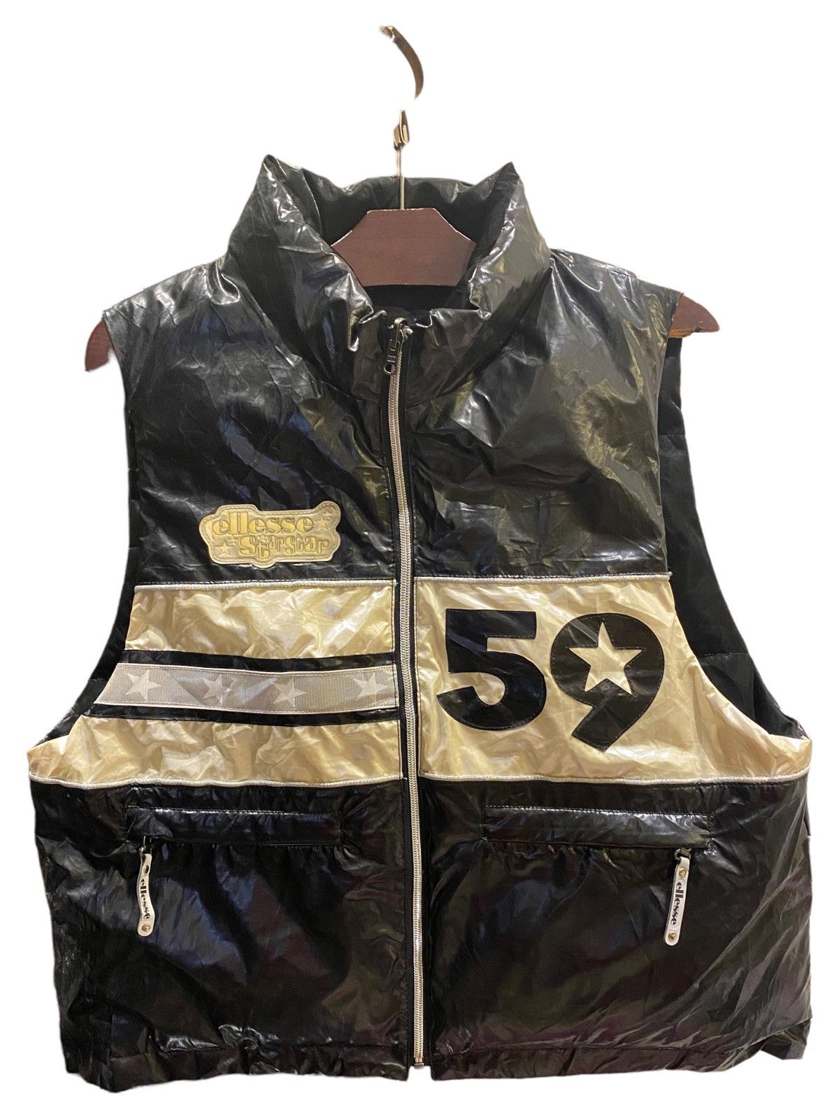 Ellesse VERY RARE VINTAGE VESTS ELLESE STAR STAR REVERSIBLE GOLDWIN Size US L / EU 52-54 / 3 - 1 Thumbnail