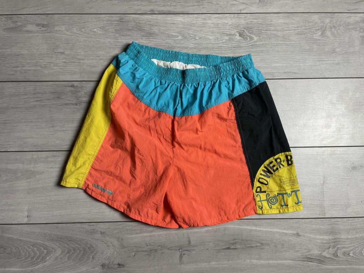 Adidas Adidas shorts swimmer vintage printed size Medium Size US 32 / EU 48 - 1 Thumbnail