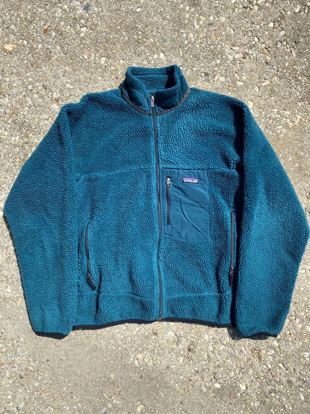 Image of Patagonia 2007 Special Edition Retro-X Fleece Aurora Borealis Gorpcore in Dark Teal (Size Large)