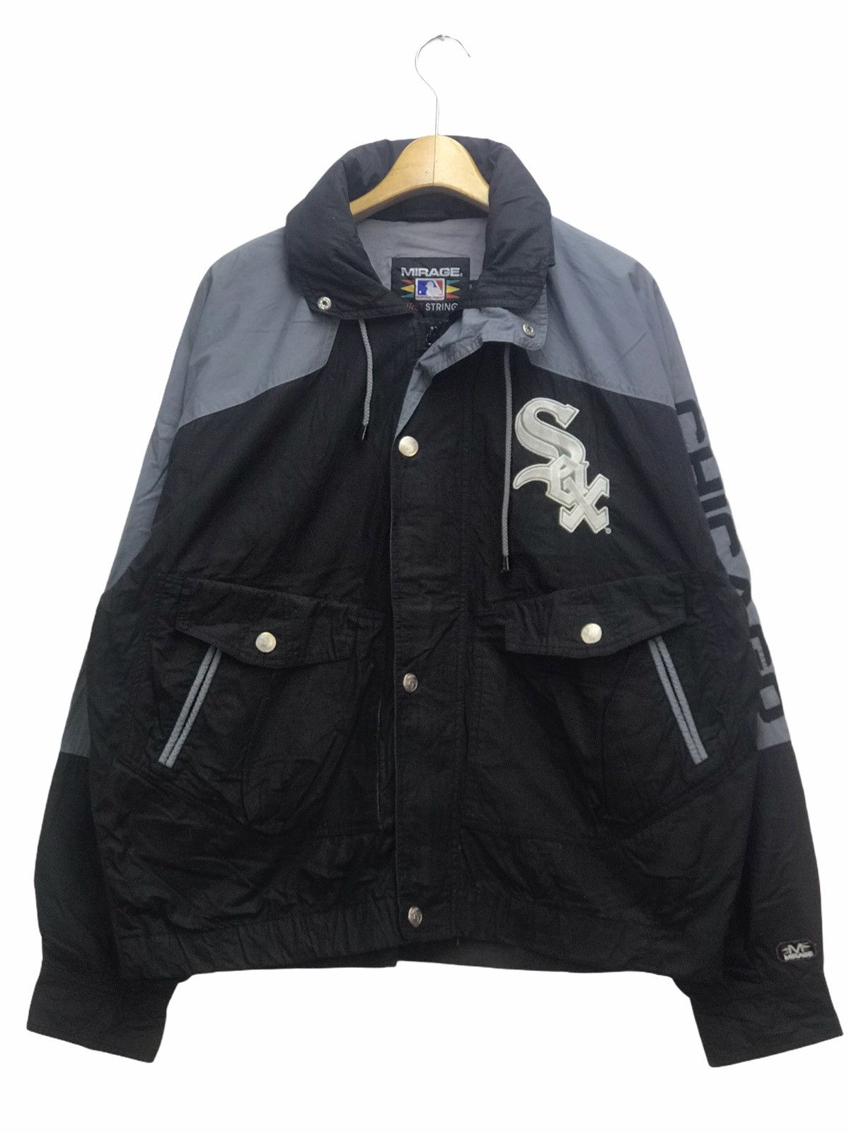 image of Mirage x Mlb Vintage Mlb Chicago White Sox Jacket in Black, Men's (Size Large)