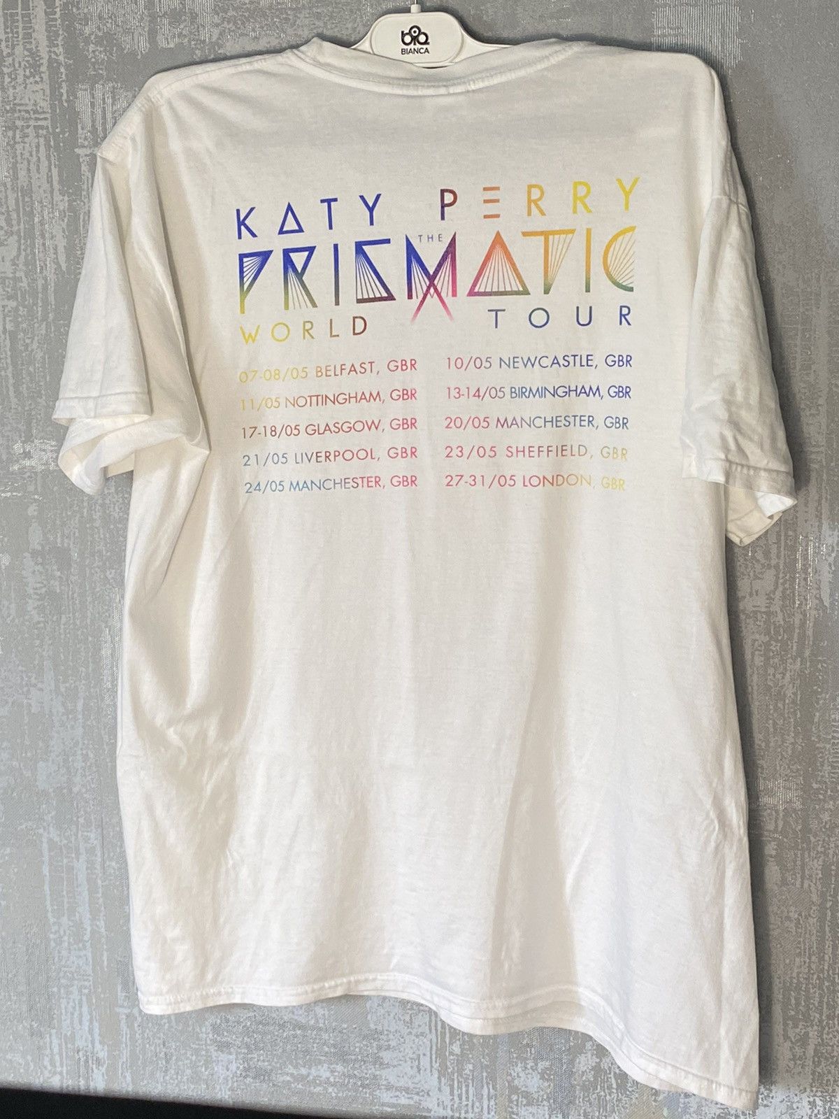 Rap Tees × Vintage Vintage Katy Perry Shirt Prismatic World Tour 2005 Size US L / EU 52-54 / 3 - 8 Thumbnail