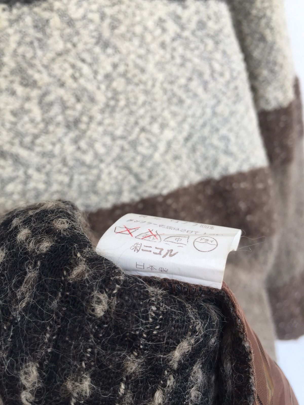 Designer × Japanese Brand [ LAST DROP ! ] Madam Nicole Yukio Kobayaski Multicolor Patchwork Wool Oversized Warm Coat Jacket Size US L / EU 52-54 / 3 - 8 Thumbnail