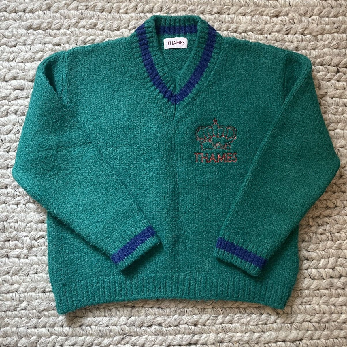 image of Thames Pg Knit Mohair Sweater In Green, Men's (Size Medium)