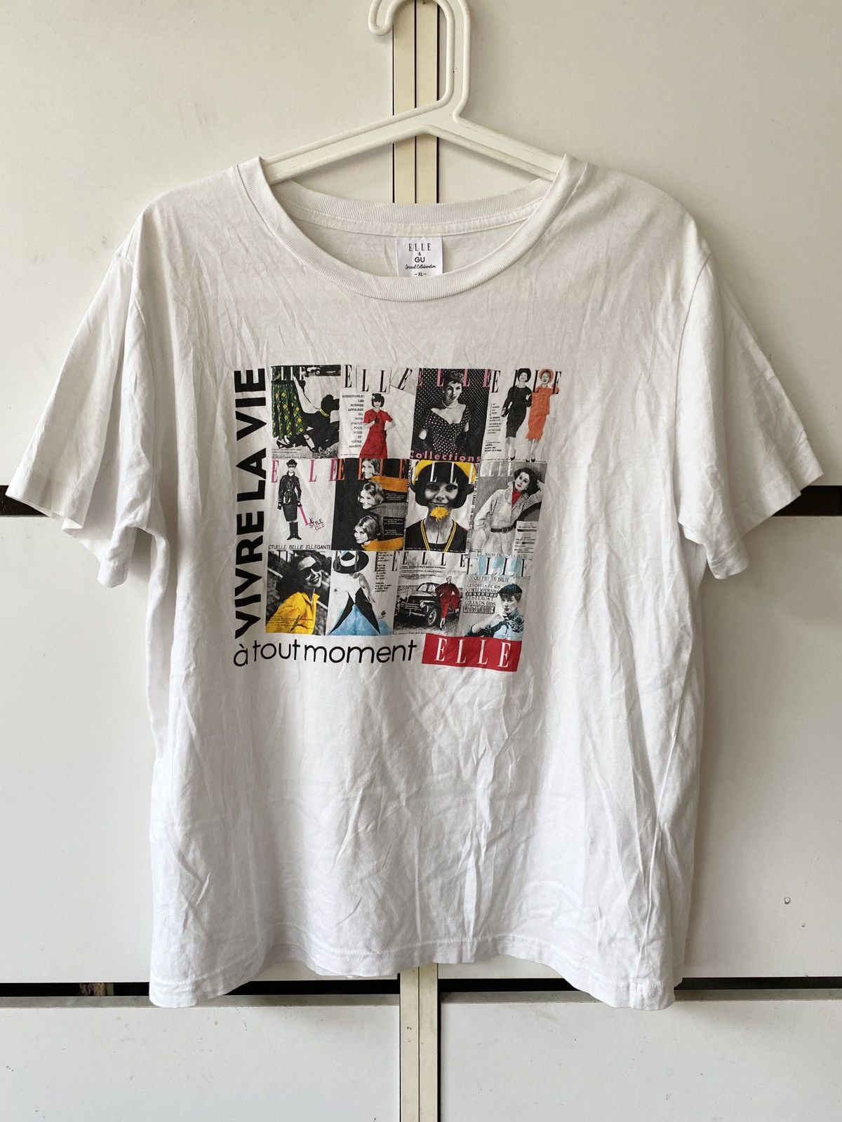 Streetwear ELLE MAGAZINE FRONT X GU T SHIRT | Grailed