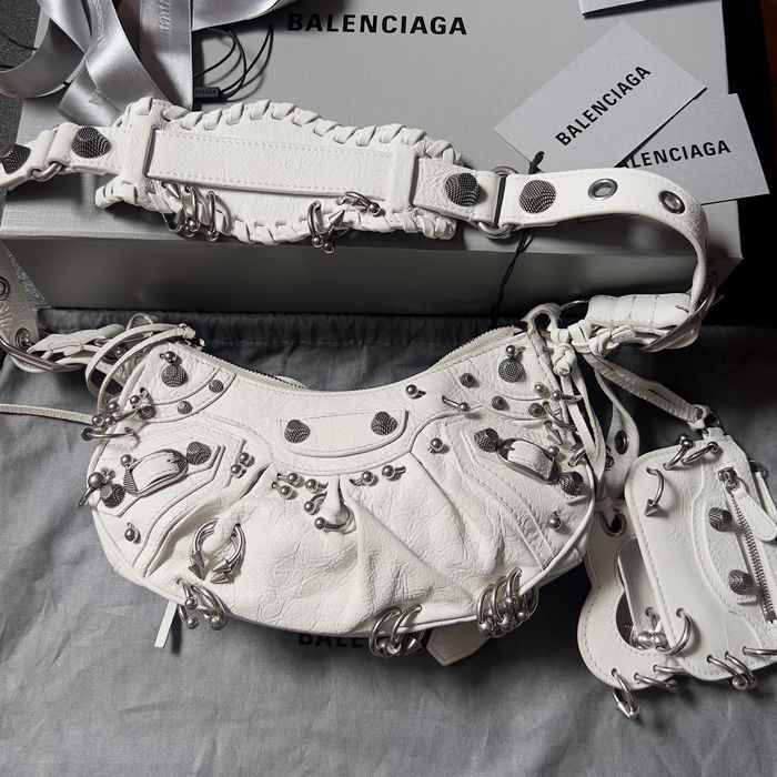 Balenciaga Le Cagole Xs Piercing Leather Shoulder Bag