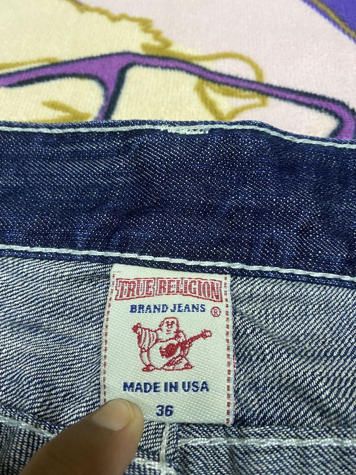 True Religion TRUE RELIGION Leather Logo x Bootcut Cutting Jeans Denim Size US 40 / EU 56 - 11 Thumbnail