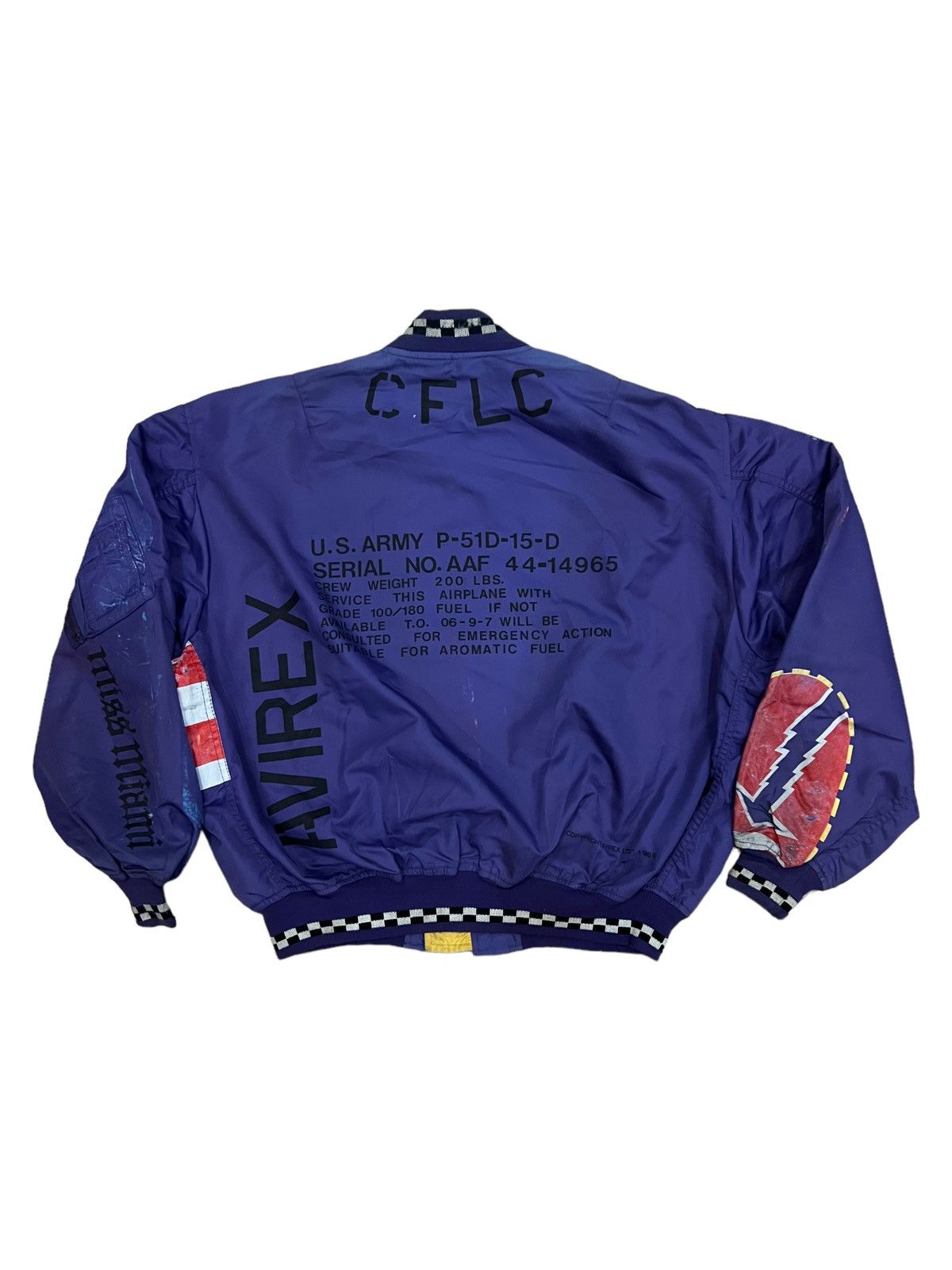 Alpha Industries VERY RARE VINTAGE JACKET FLIGHT BOMBER MA 1 AVIREX 1988 Size US XL / EU 56 / 4 - 2 Thumbnail