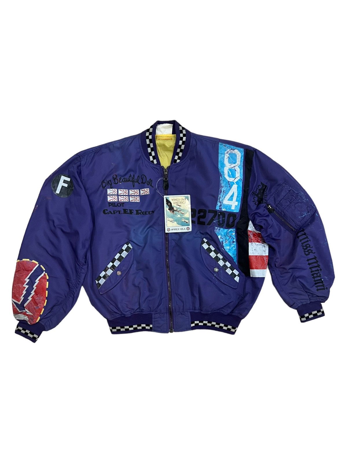 Alpha Industries VERY RARE VINTAGE JACKET FLIGHT BOMBER MA 1 AVIREX 1988 Size US XL / EU 56 / 4 - 1 Thumbnail