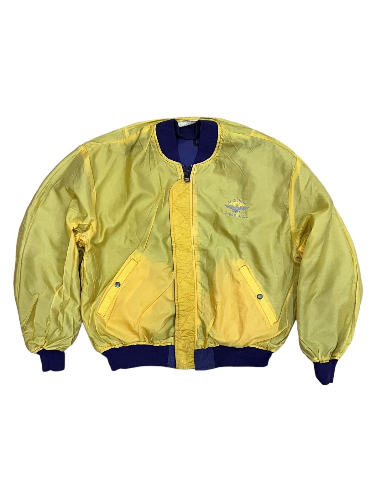 Alpha Industries VERY RARE VINTAGE JACKET FLIGHT BOMBER MA 1 AVIREX 1988 Size US XL / EU 56 / 4 - 3 Thumbnail