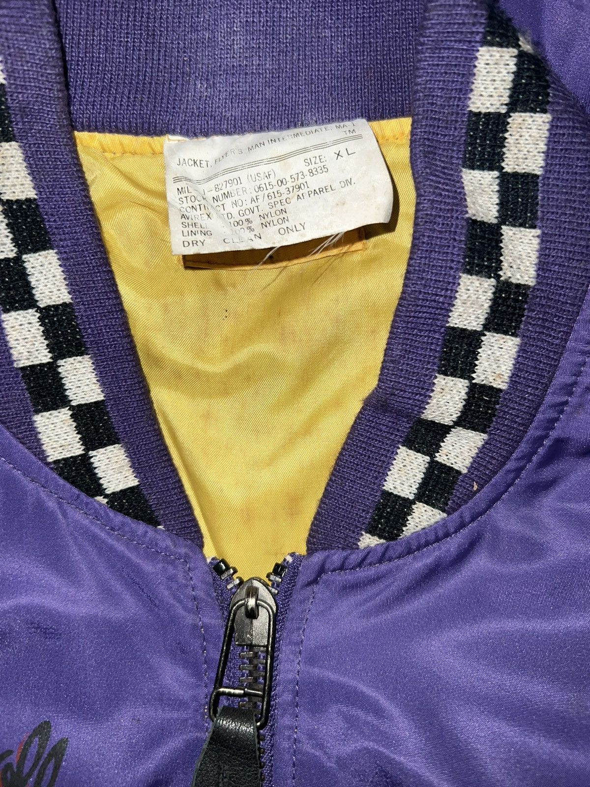 Alpha Industries VERY RARE VINTAGE JACKET FLIGHT BOMBER MA 1 AVIREX 1988 Size US XL / EU 56 / 4 - 5 Thumbnail