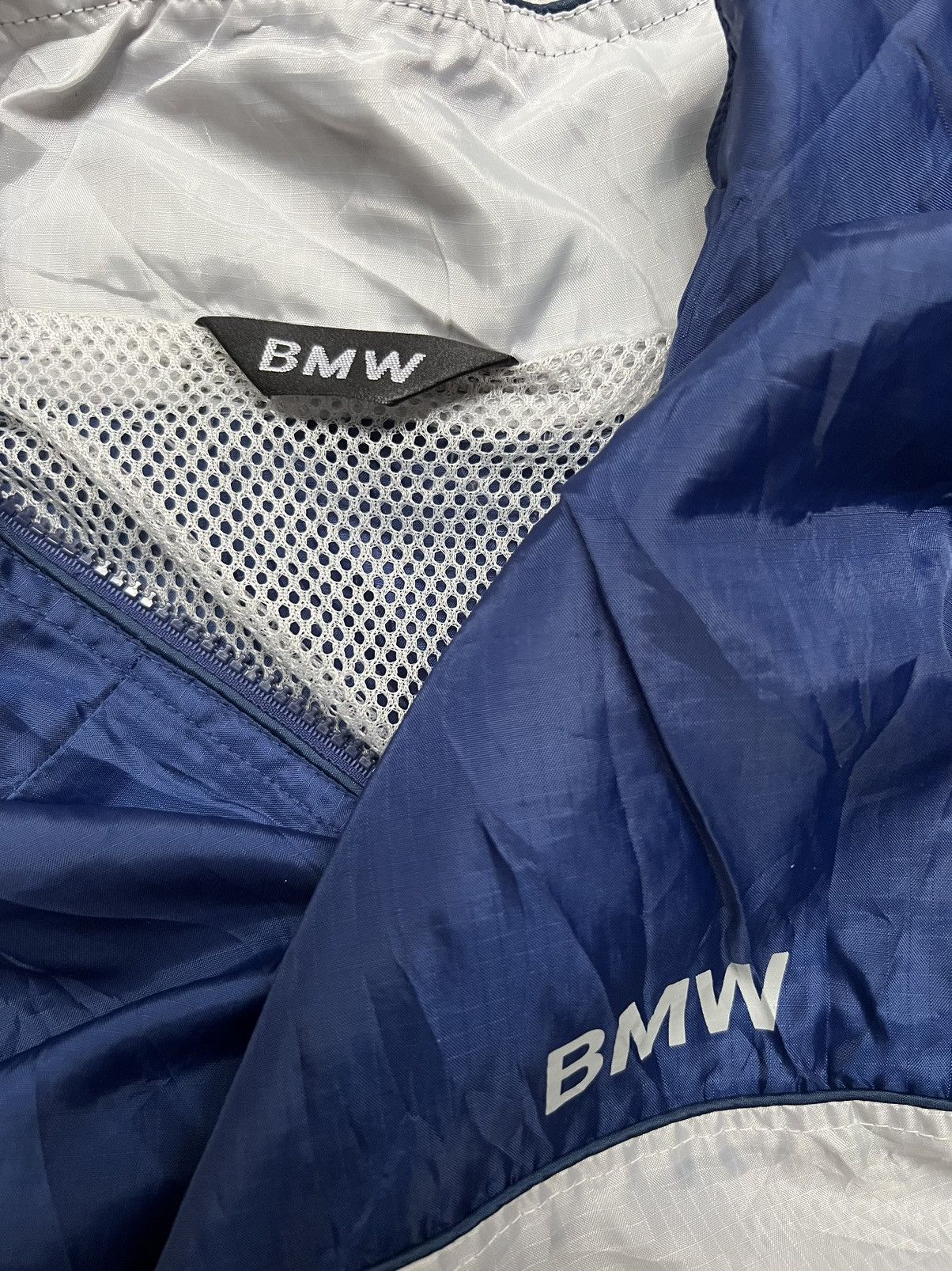 BMW VERY RARE VINTAGE JACKET BMW RACING TEAM PULLOVER HALFZIP Size US L / EU 52-54 / 3 - 3 Thumbnail