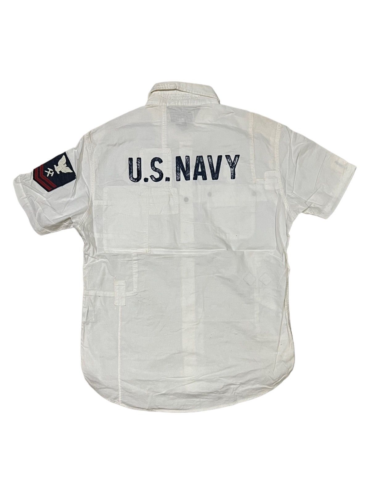 Avirex VERY RARE VINTAGE SHIRT BUTTON UP AVIREX US NAVY SEABEES Size US L / EU 52-54 / 3 - 2 Thumbnail