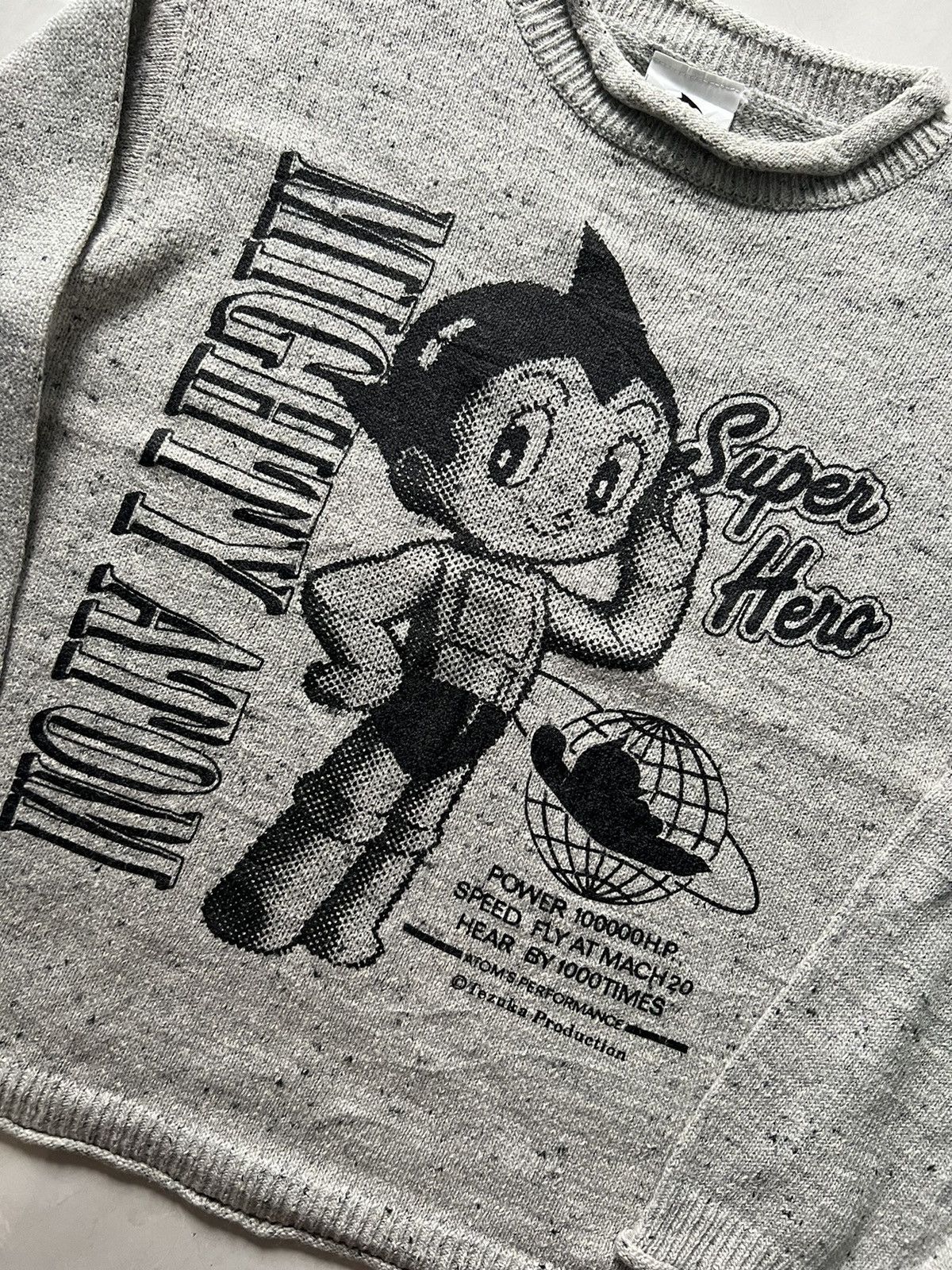 Anime VERY RARE VINTAGE KNITWEAR SWEATER ASTRO BOY MIGHTY ATOM Size US M / EU 48-50 / 2 - 3 Thumbnail