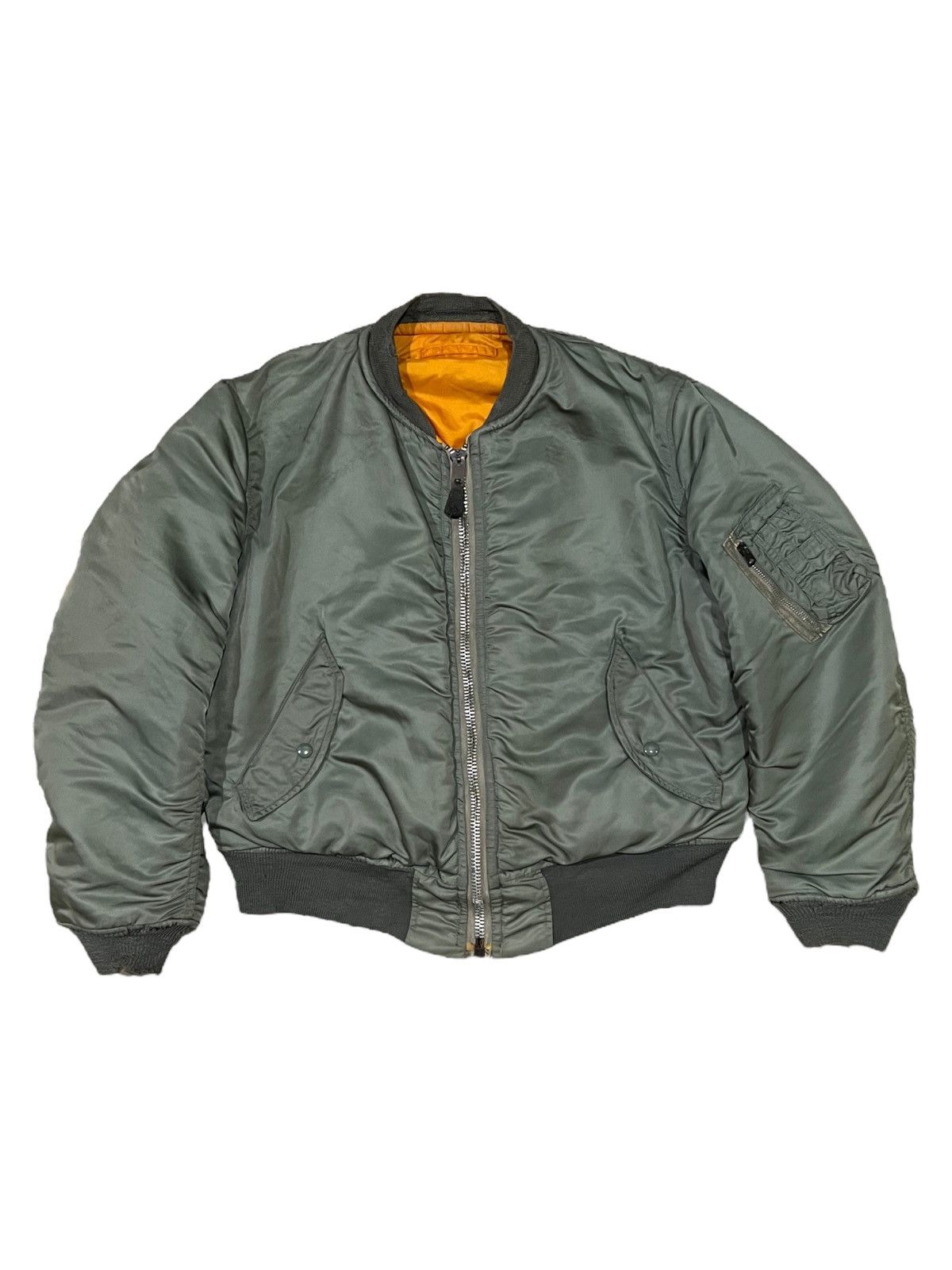 Alpha Industries VERY RARE VINTAGE JACKET FLIGHT BOMBER MA 1 ALPHA INDUSTRIES Size US M / EU 48-50 / 2 - 1 Thumbnail