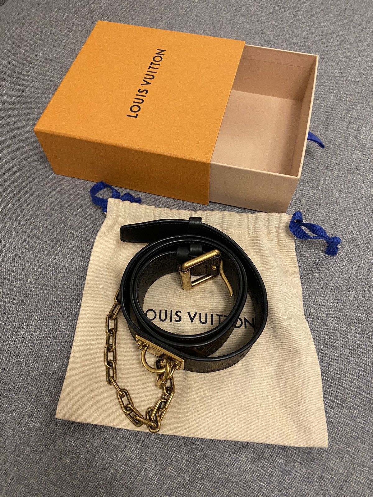 Louis Vuitton Louis Vuitton brown monogram signature chain belt 85 Size 32 - 10 Thumbnail