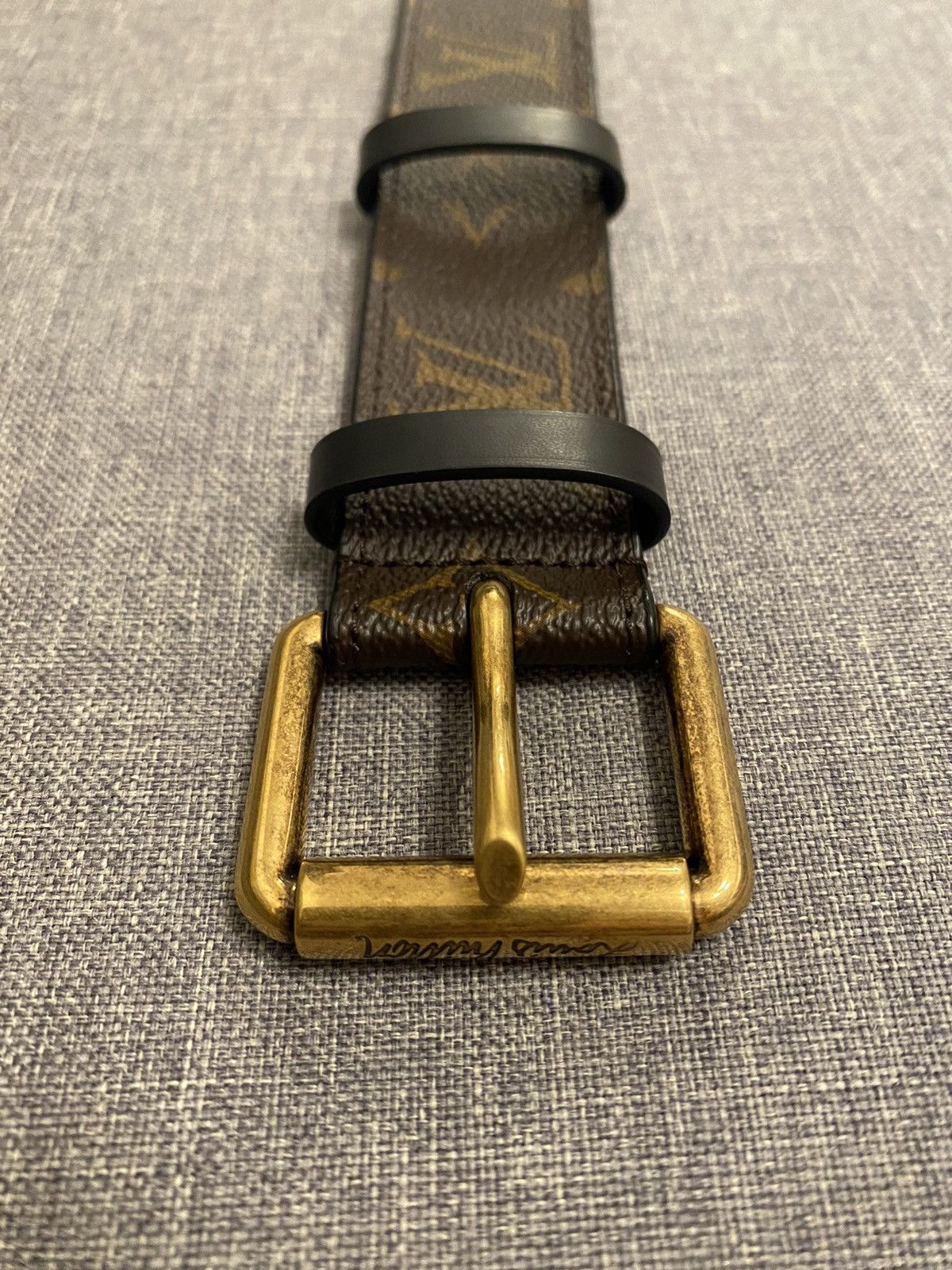 Louis Vuitton Louis Vuitton brown monogram signature chain belt 85 Size 32 - 4 Thumbnail