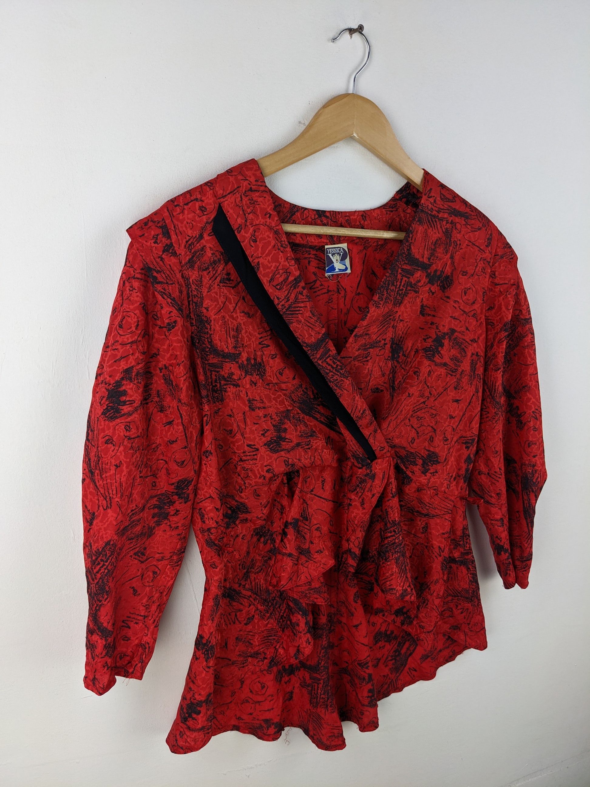 Designer × Japanese Brand Yessica Blouse Cropped Ladies Fashion Avant Garde Size M / US 6-8 / IT 42-44 - 5 Thumbnail