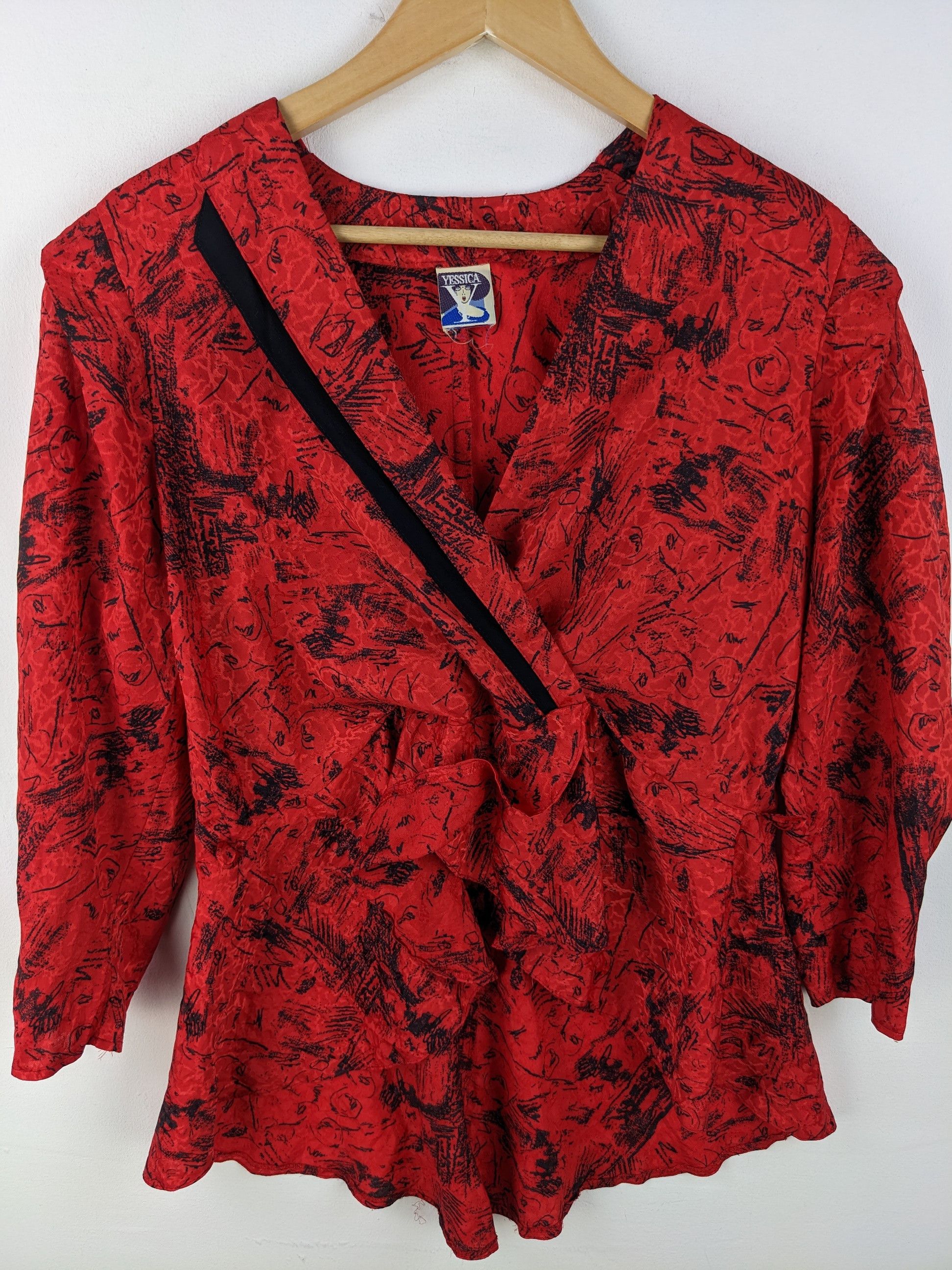 Designer × Japanese Brand Yessica Blouse Cropped Ladies Fashion Avant Garde Size M / US 6-8 / IT 42-44 - 13 Thumbnail
