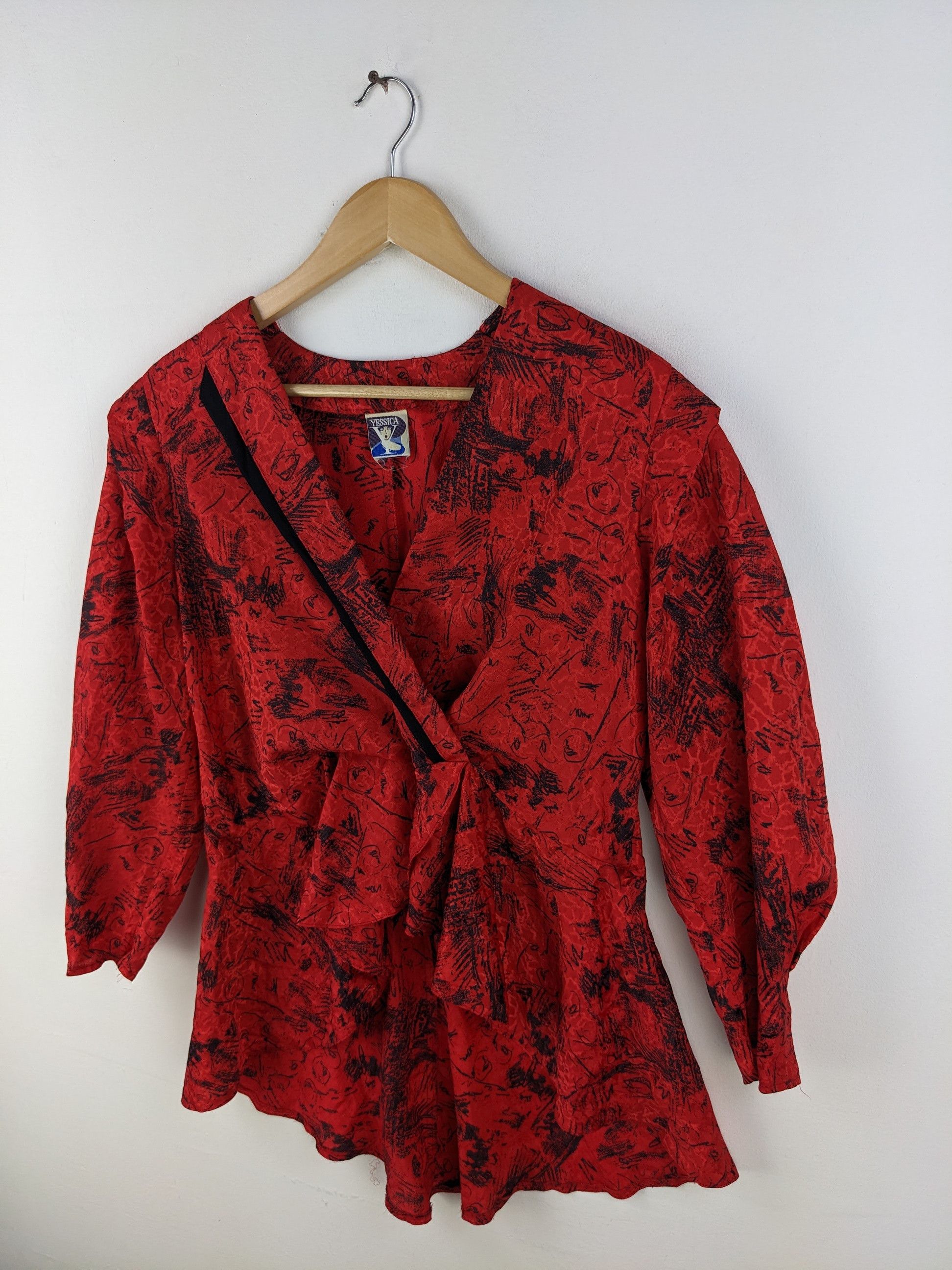 Designer × Japanese Brand Yessica Blouse Cropped Ladies Fashion Avant Garde Size M / US 6-8 / IT 42-44 - 4 Thumbnail