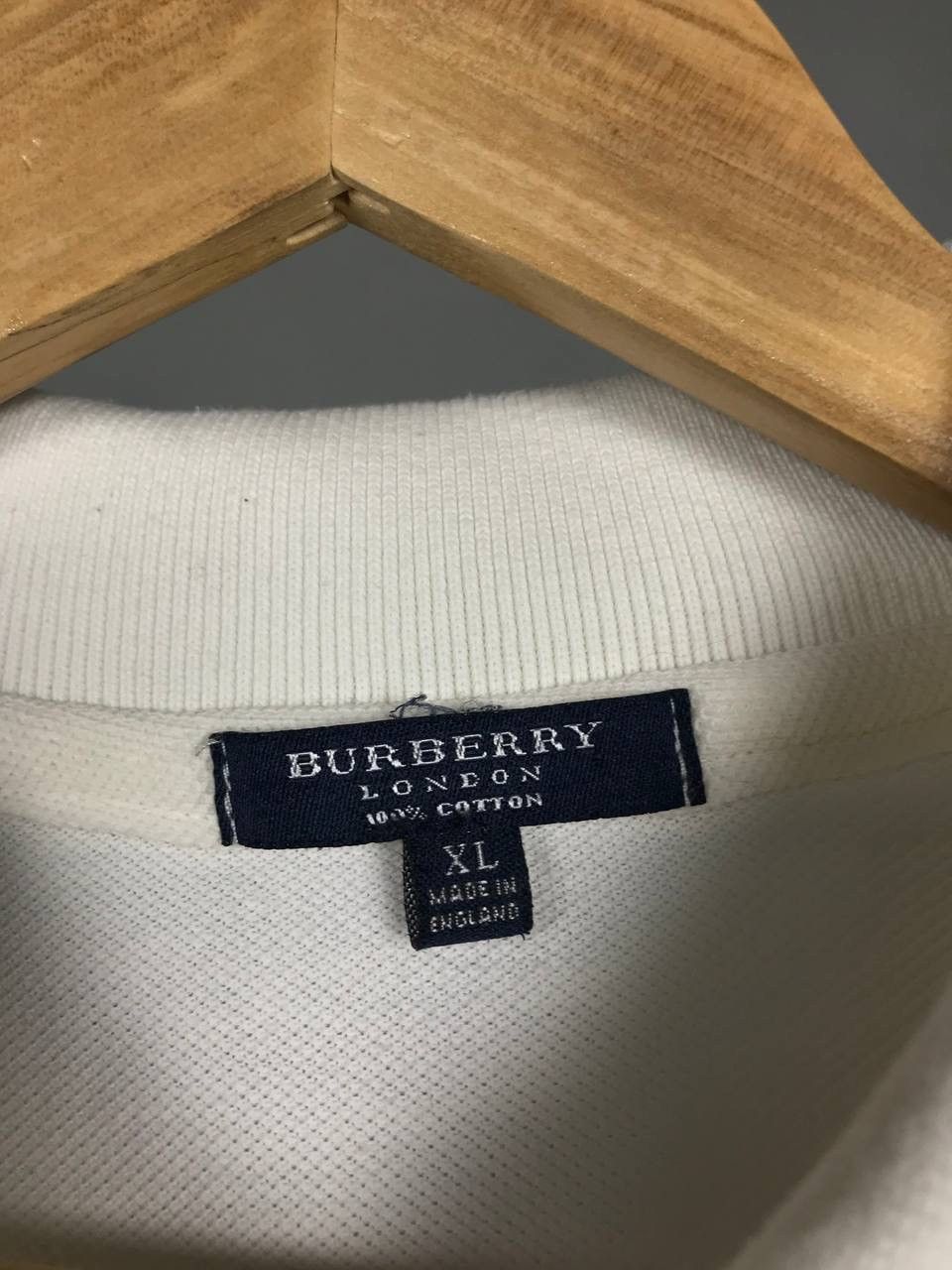 Burberry Burberry vintage luxury polo tee Size US XL / EU 56 / 4 - 4 Thumbnail