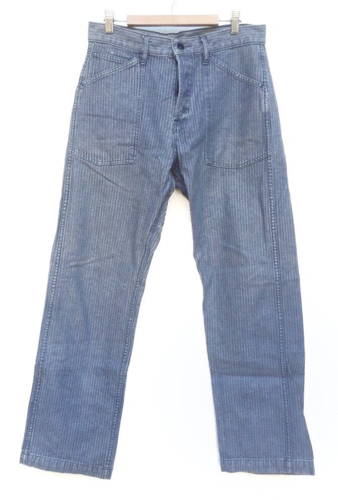 Levi's × Vintage Vintage LEVI'S LSC-99W Herringbone Hickory BackBuckle Size US 31 - 2 Thumbnail
