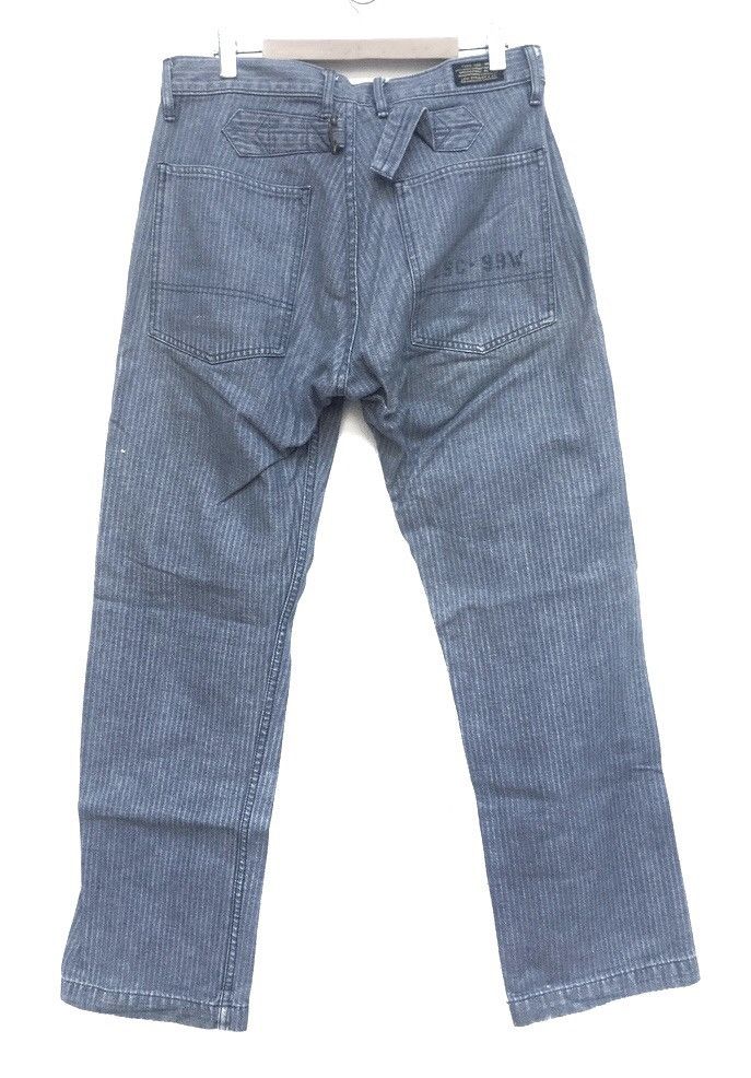 Levi's × Vintage Vintage LEVI'S LSC-99W Herringbone Hickory BackBuckle Size US 31 - 3 Thumbnail
