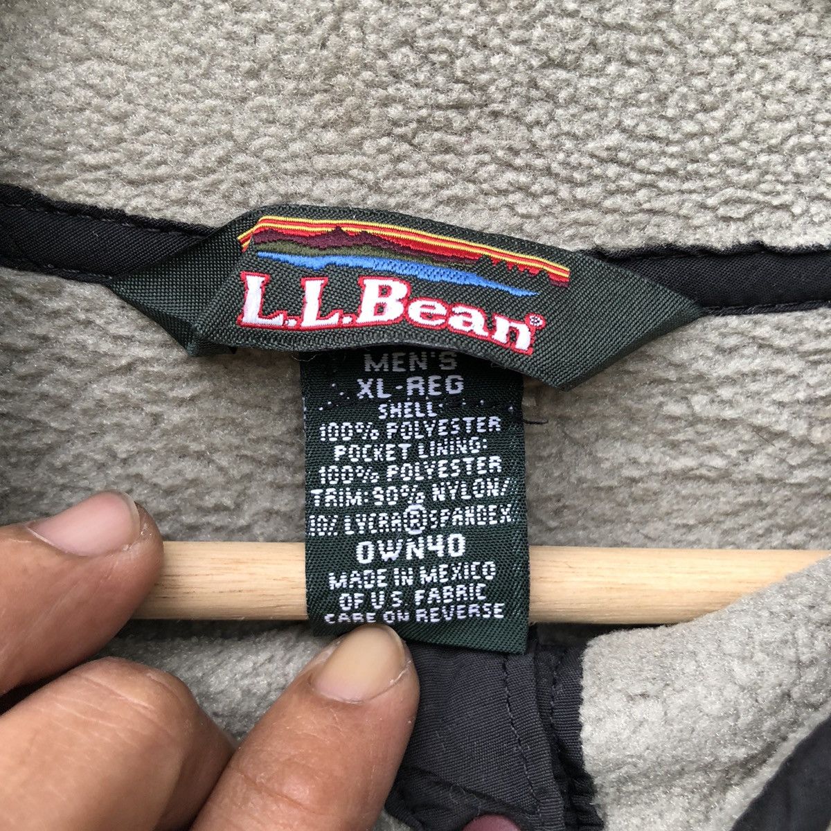 L.L. Bean 🔥Vtg 90s l.l Bean Polartec Half Snap Button Fleece Jacket Size US XL / EU 56 / 4 - 3 Thumbnail