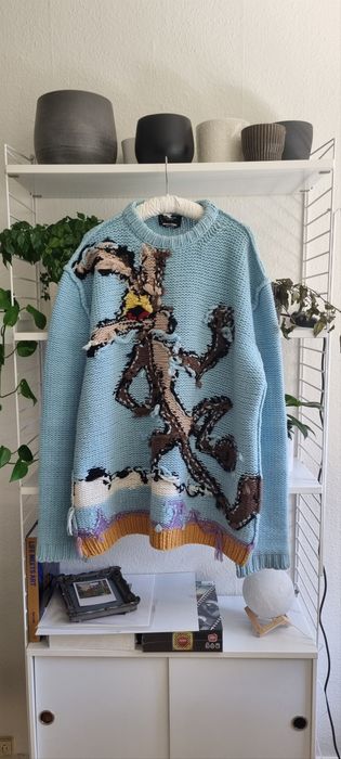 CALVIN KLEIN 205W39NYC 'Looney Tunes' Roadrunner Knit Intarsia