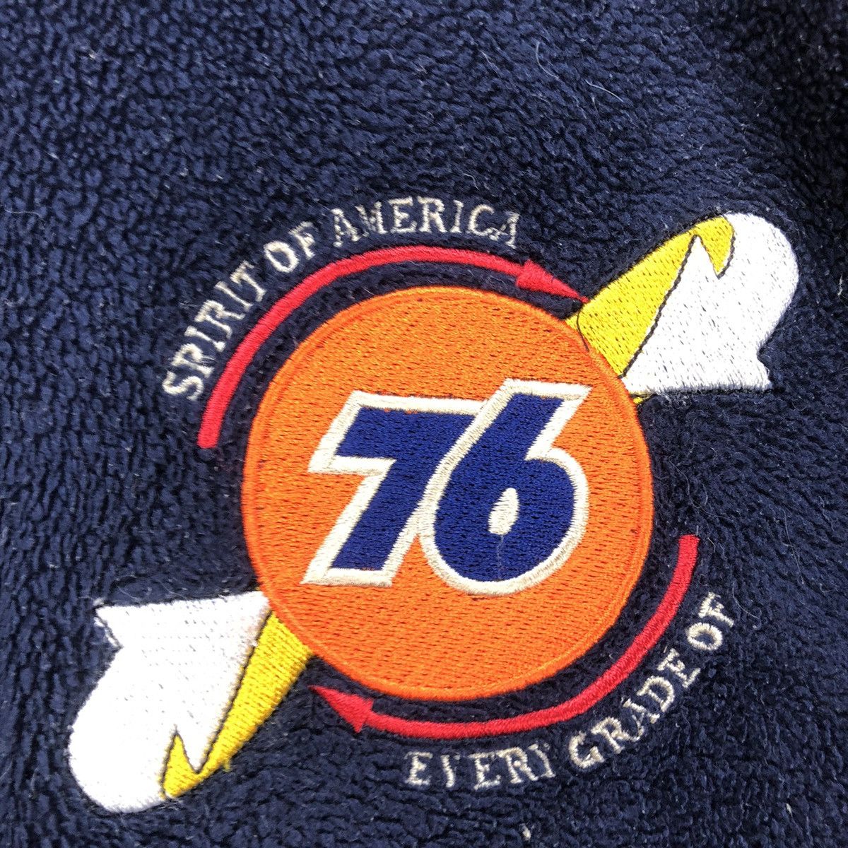 Sports Specialties 🔥Vintage Lubricant Union 76 Spirit Of America Fleece Jacket Size US M / EU 48-50 / 2 - 3 Thumbnail