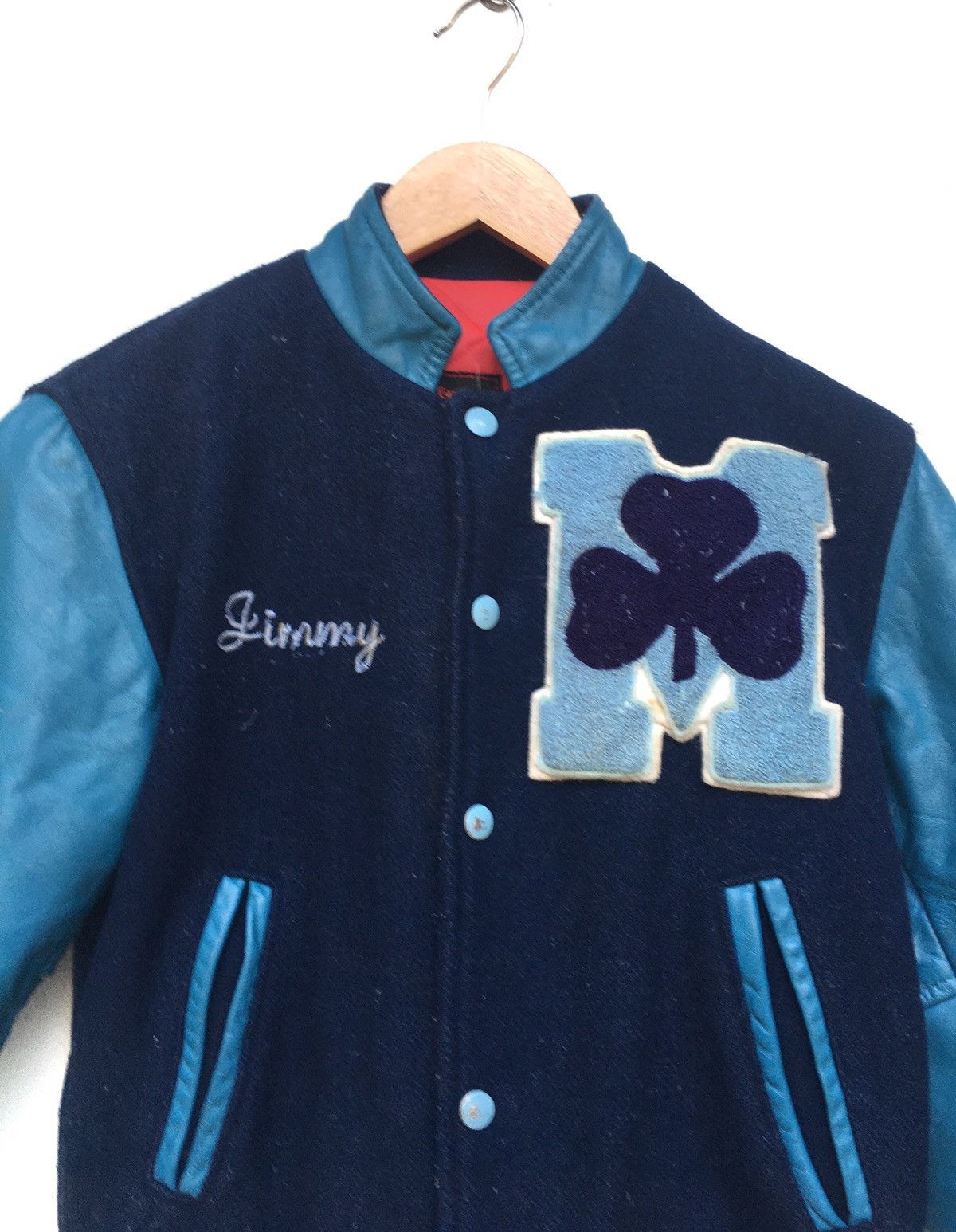 Vintage × Wilsons Leather Vintage WILSONS Varsity Leather Bomber Jacket Size US XS / EU 42 / 0 - 2 Thumbnail