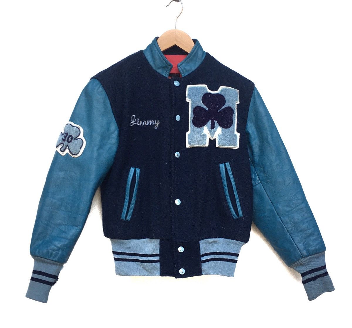 Vintage × Wilsons Leather Vintage WILSONS Varsity Leather Bomber Jacket Size US XS / EU 42 / 0 - 1 Thumbnail