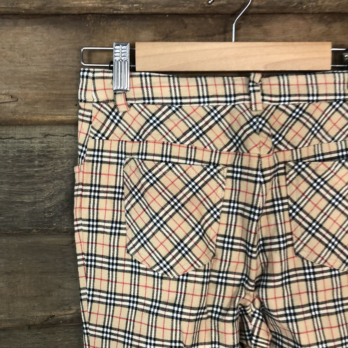Burberry DL Burberry nova check Checkered Brown Casual Pants #5080 Size 26" / US 2 / IT 38 - 12 Thumbnail