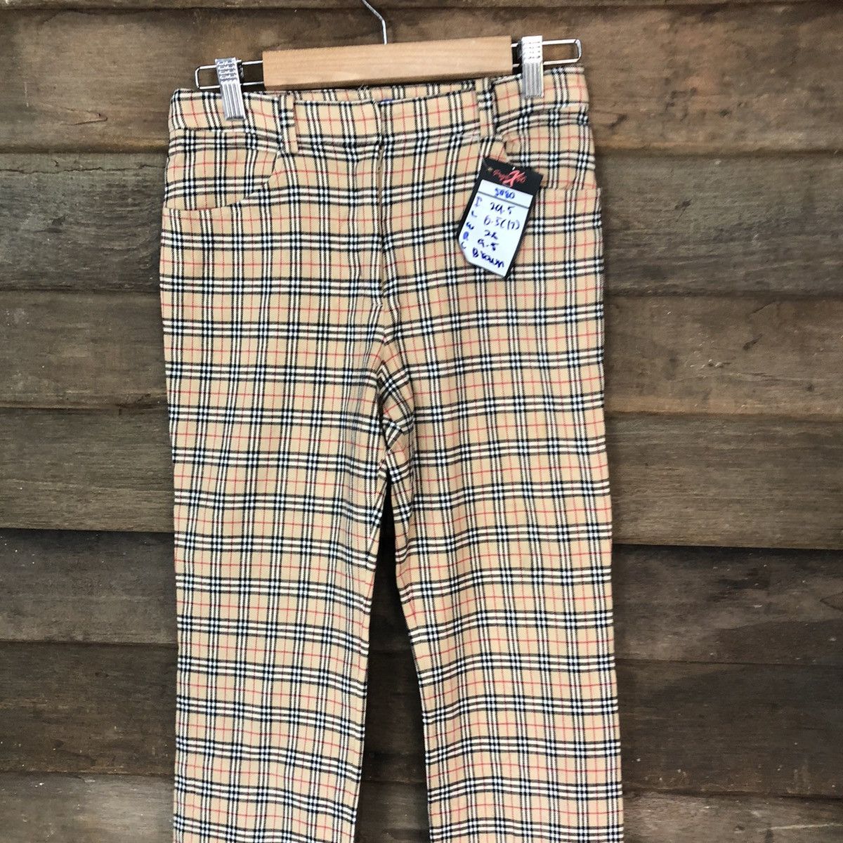 Burberry DL Burberry nova check Checkered Brown Casual Pants #5080 Size 26" / US 2 / IT 38 - 2 Thumbnail