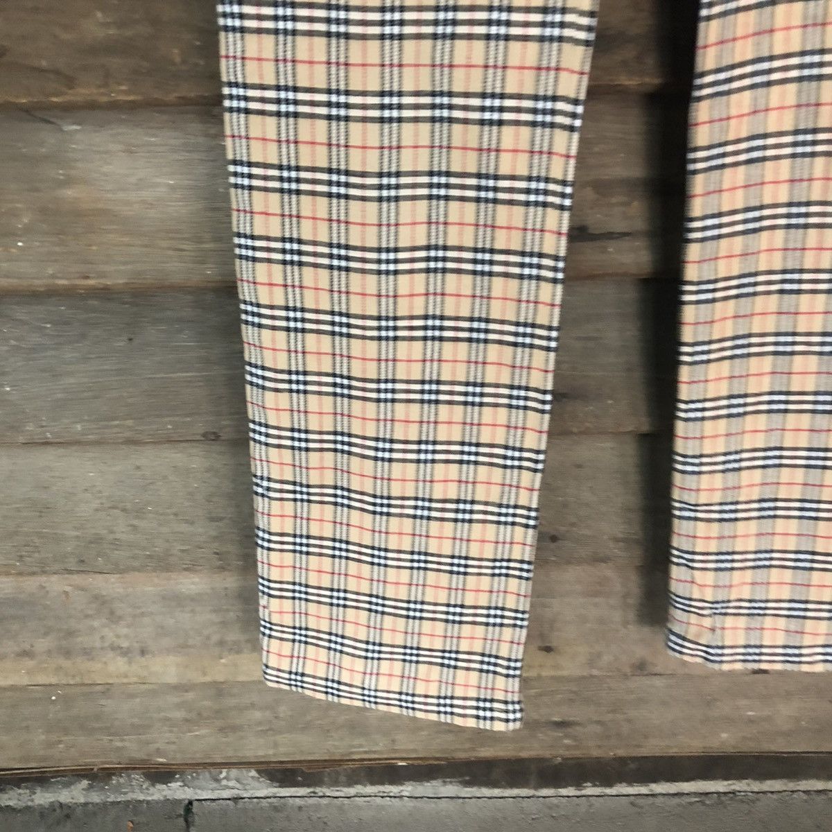 Burberry DL Burberry nova check Checkered Brown Casual Pants #5080 Size 26" / US 2 / IT 38 - 6 Thumbnail