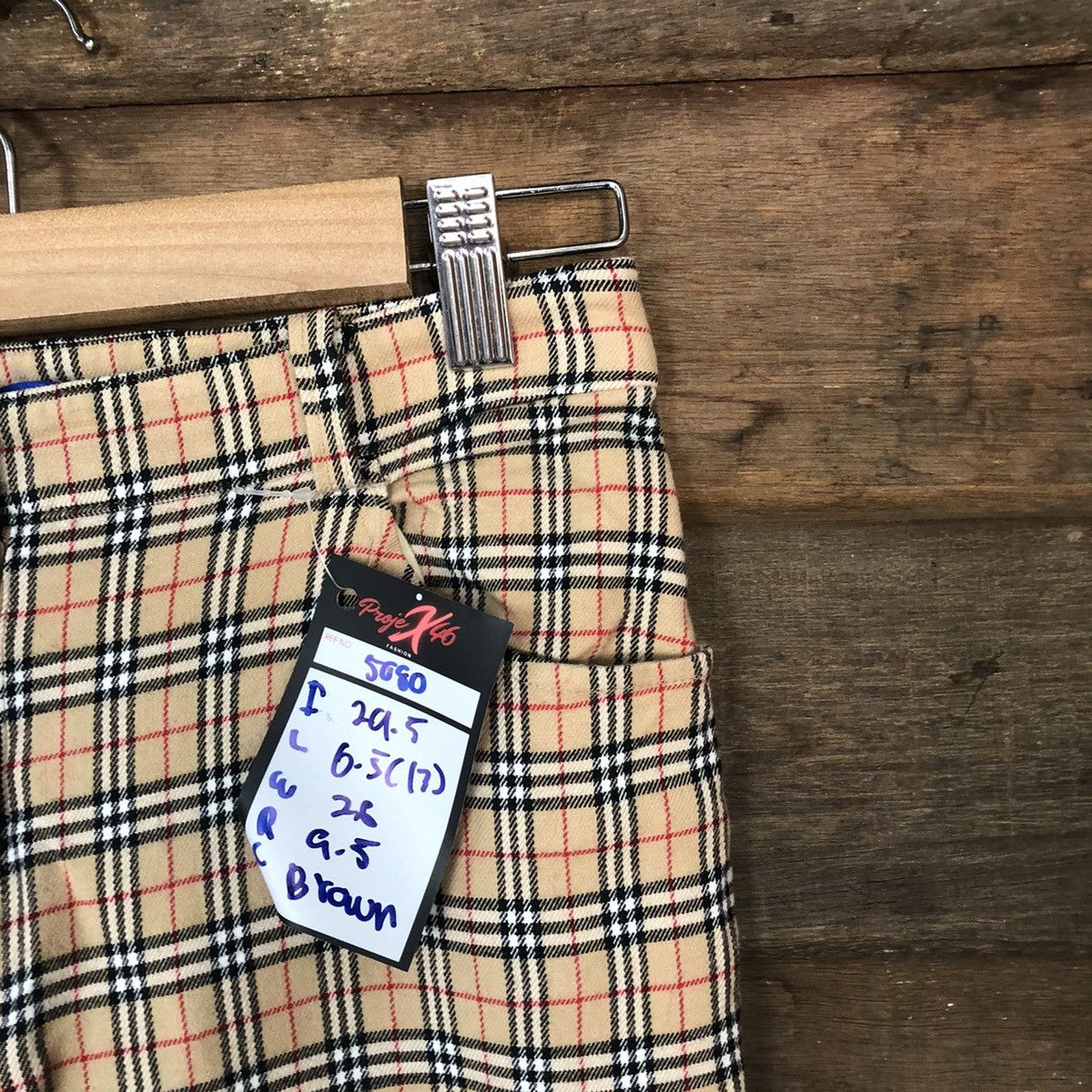 Burberry DL Burberry nova check Checkered Brown Casual Pants #5080 Size 26" / US 2 / IT 38 - 5 Thumbnail