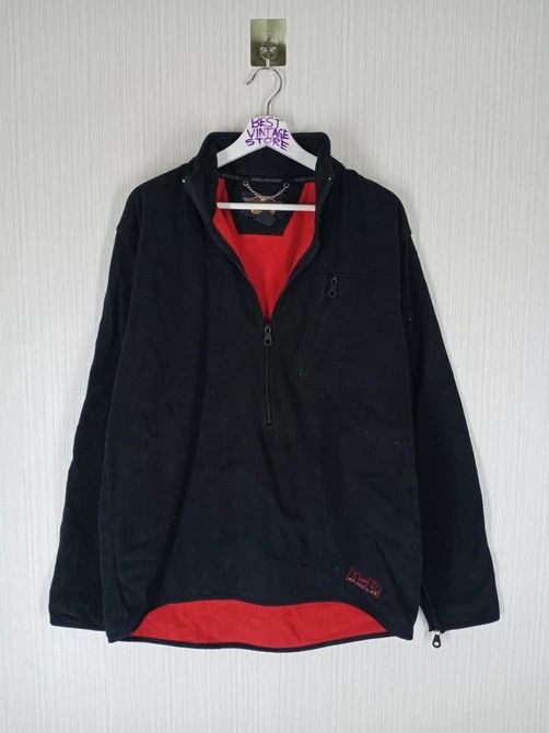 Harley Davidson Vintage Harley Davidson HD Small Logo Half Zipper Fleece Size US L / EU 52-54 / 3 - 1 Thumbnail